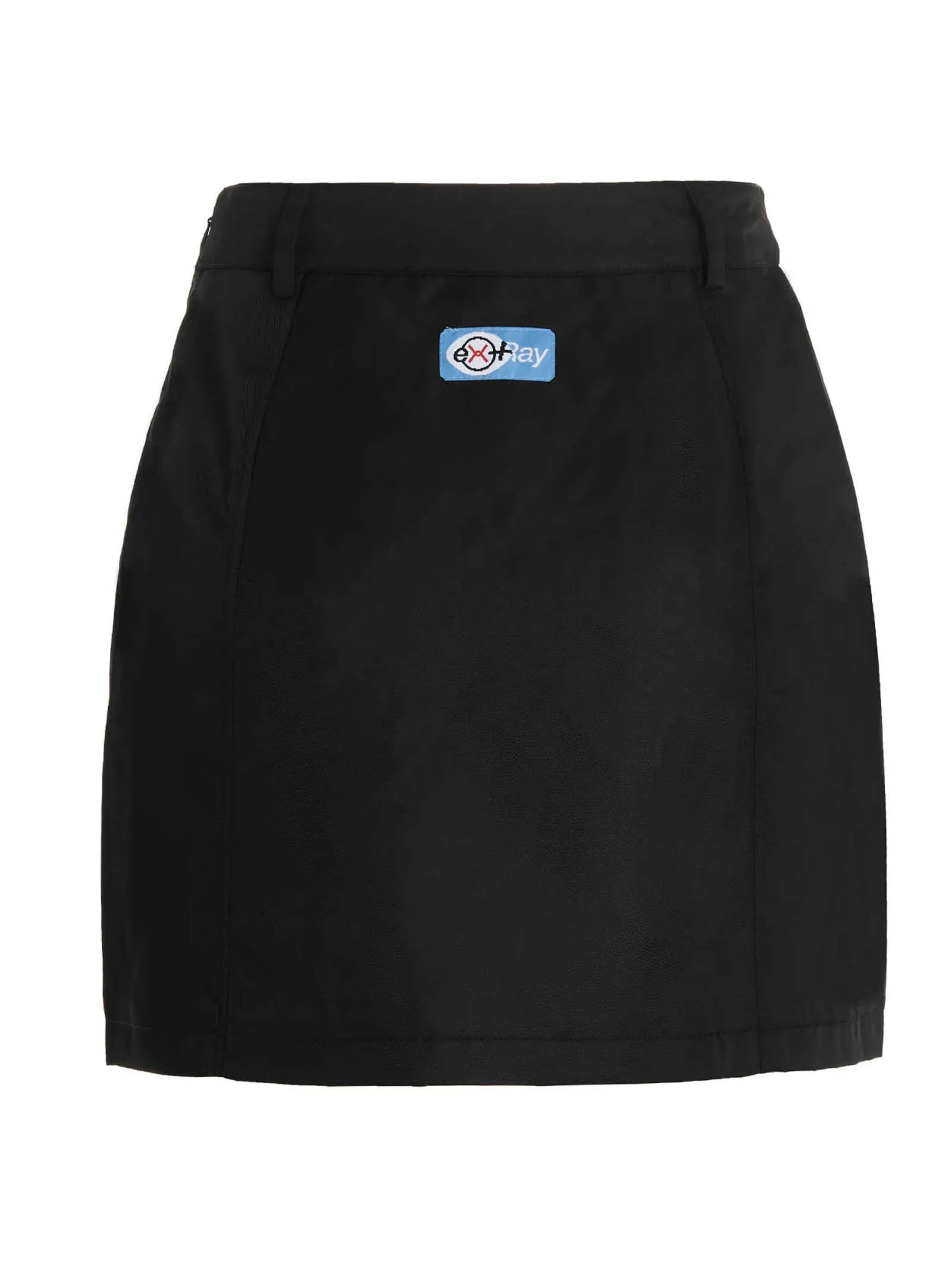 Heron Preston Logo Patch Zip-Detailed Mini Skirt