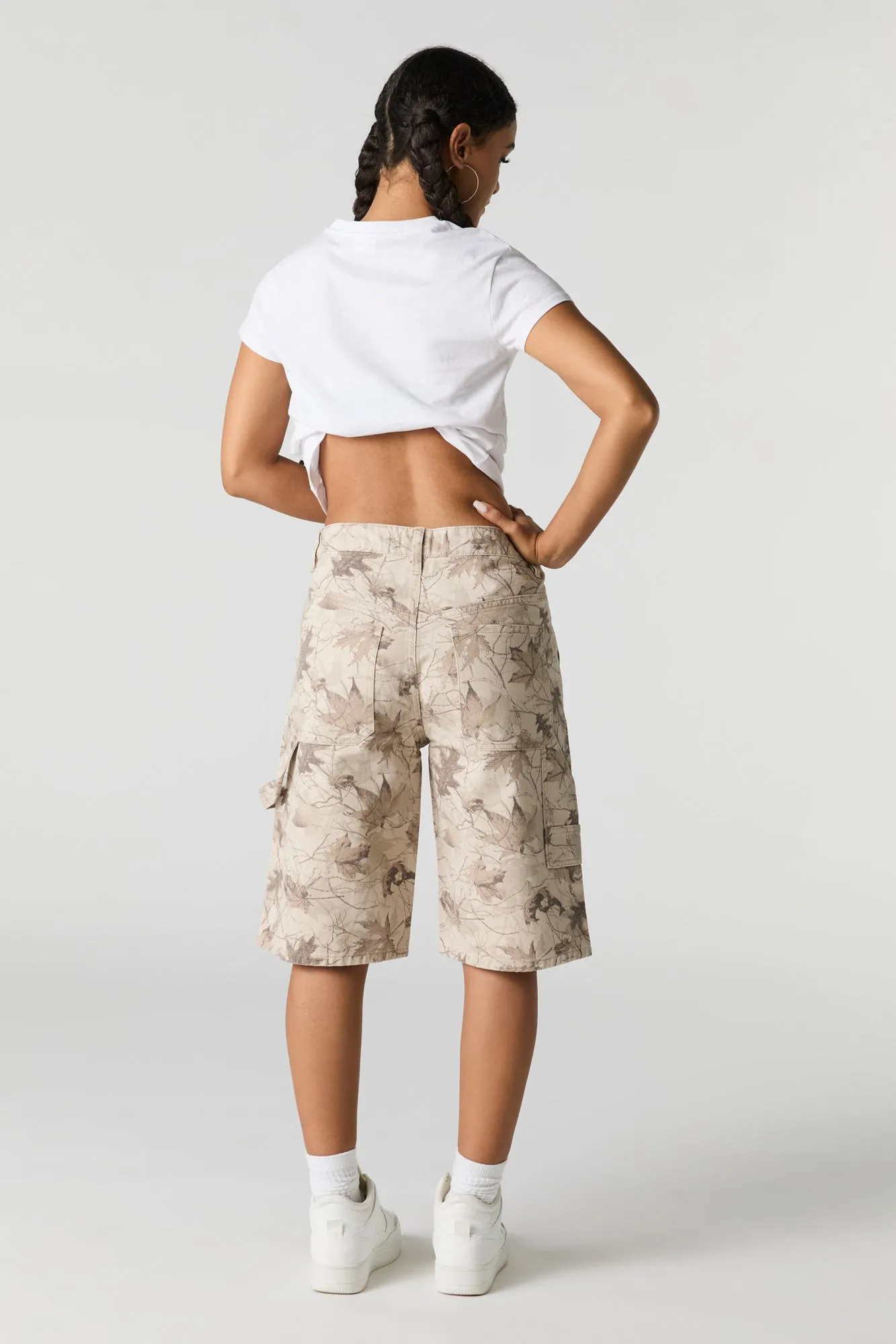 Jean-short de menuisier baggy