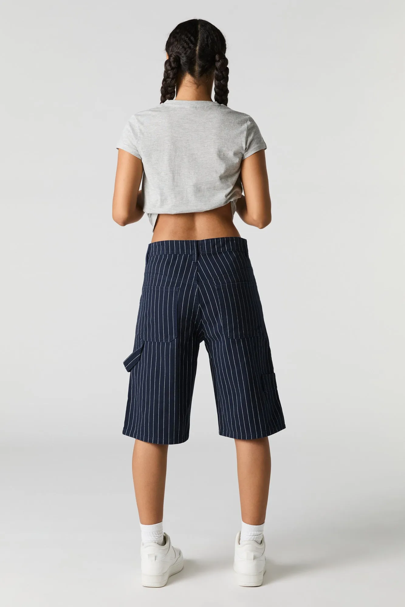 Jean-short de menuisier baggy