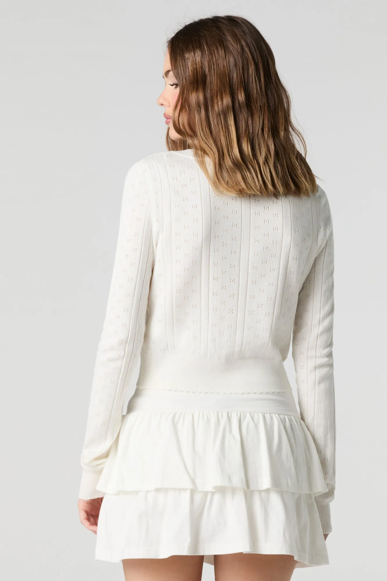 Jersey Ruffled Tiered Mini Skort