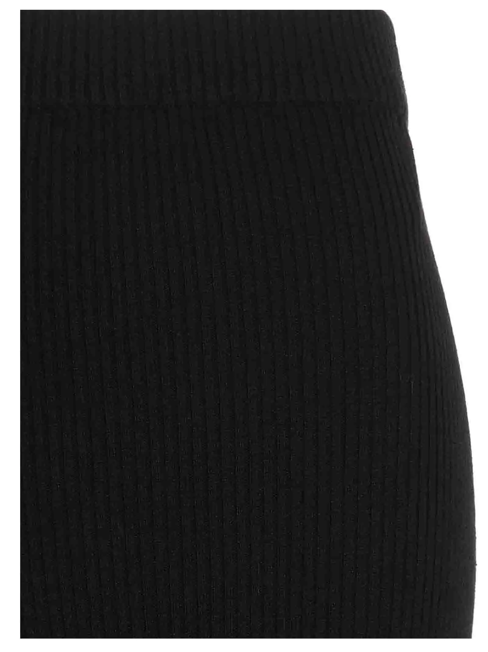 Jil Sander Button Detailed Ribbed Knit Maxi Skirt