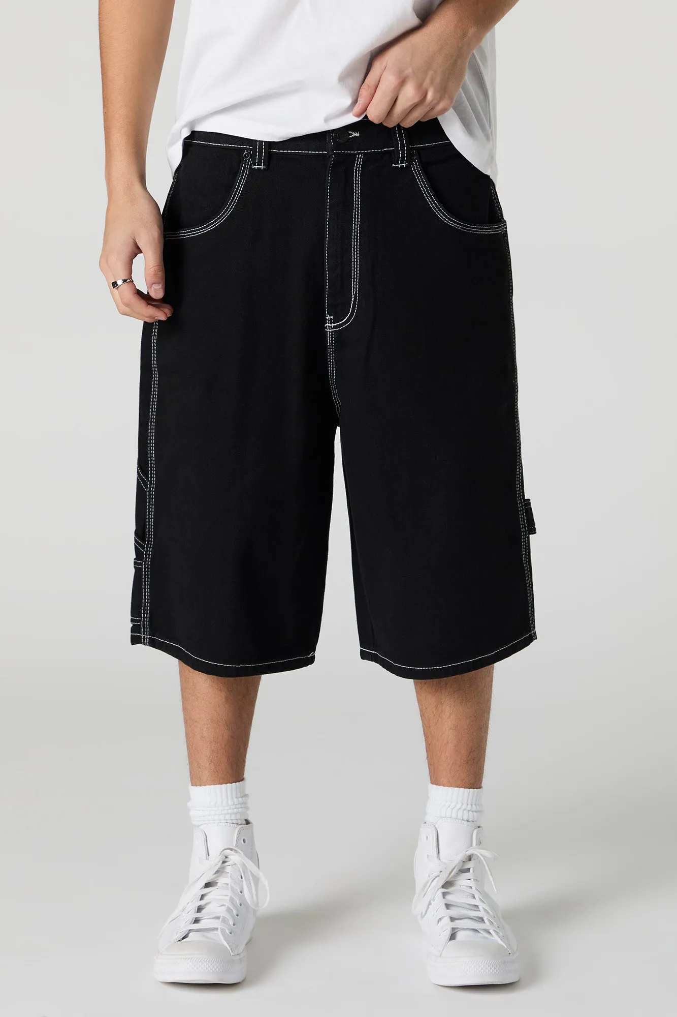 Jort de menuisier en denim