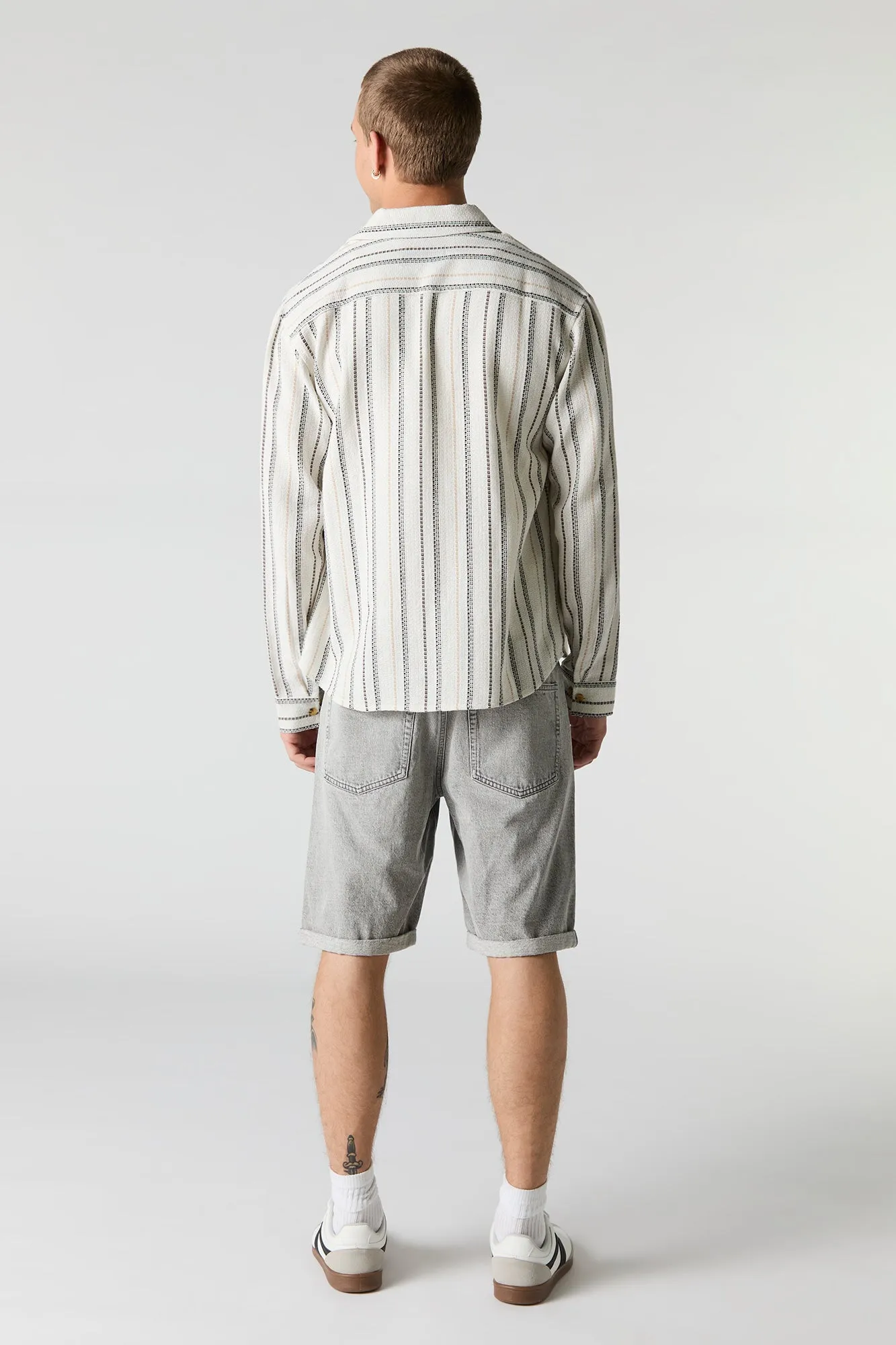 Jort en denim d'aspect usé