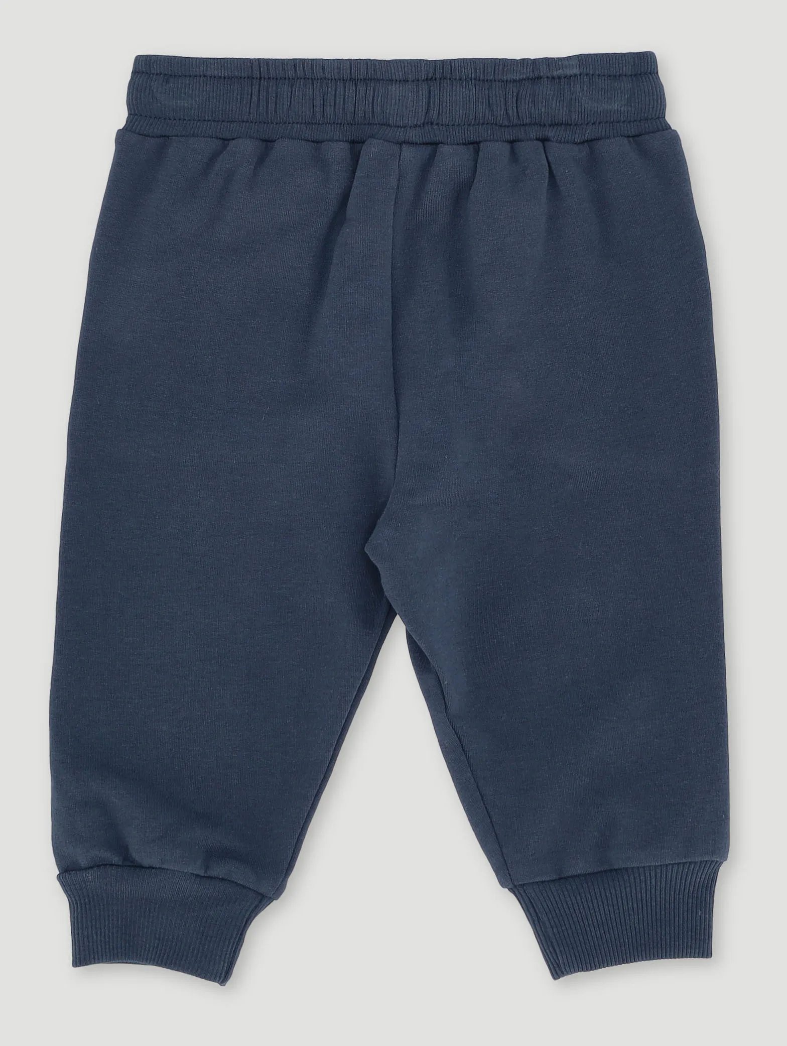 Keedo Baby Girls Navy Heart Logo Embroidered Fleece Jogger
