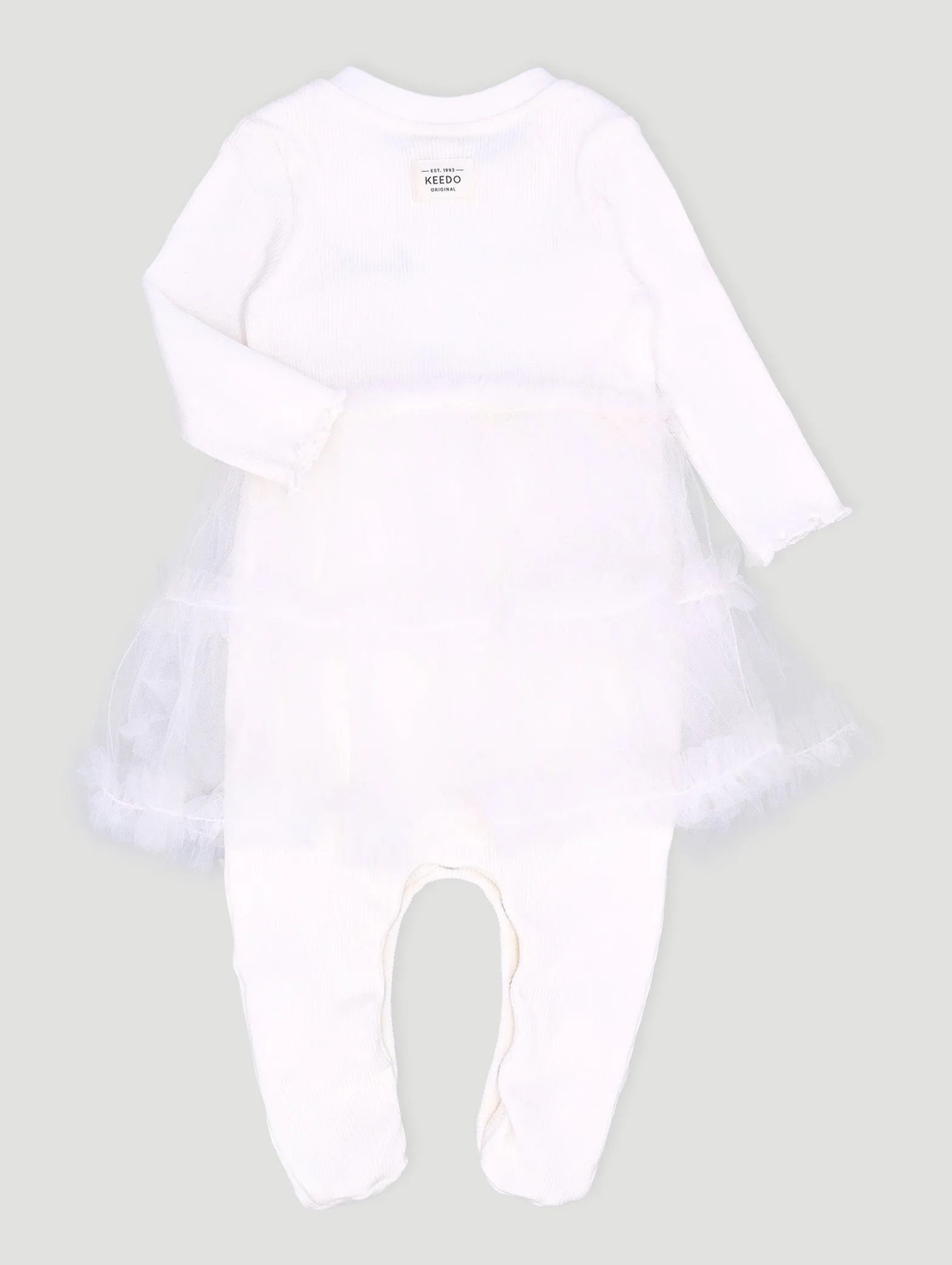 Keedo Baby Girls Premium Cotton Lycra Dress With Tuille