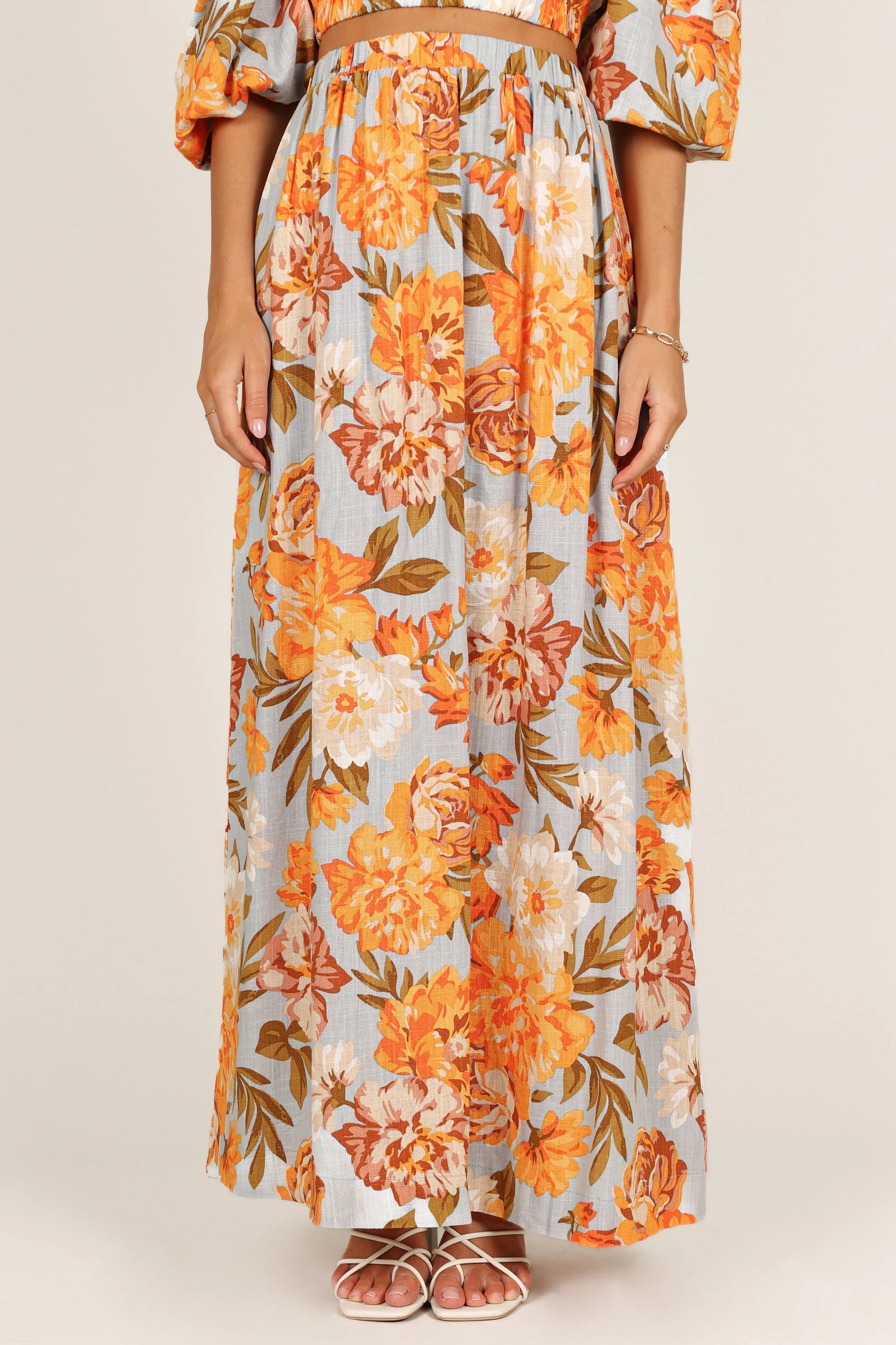 Kiara Maxi Skirt - Pale Blue