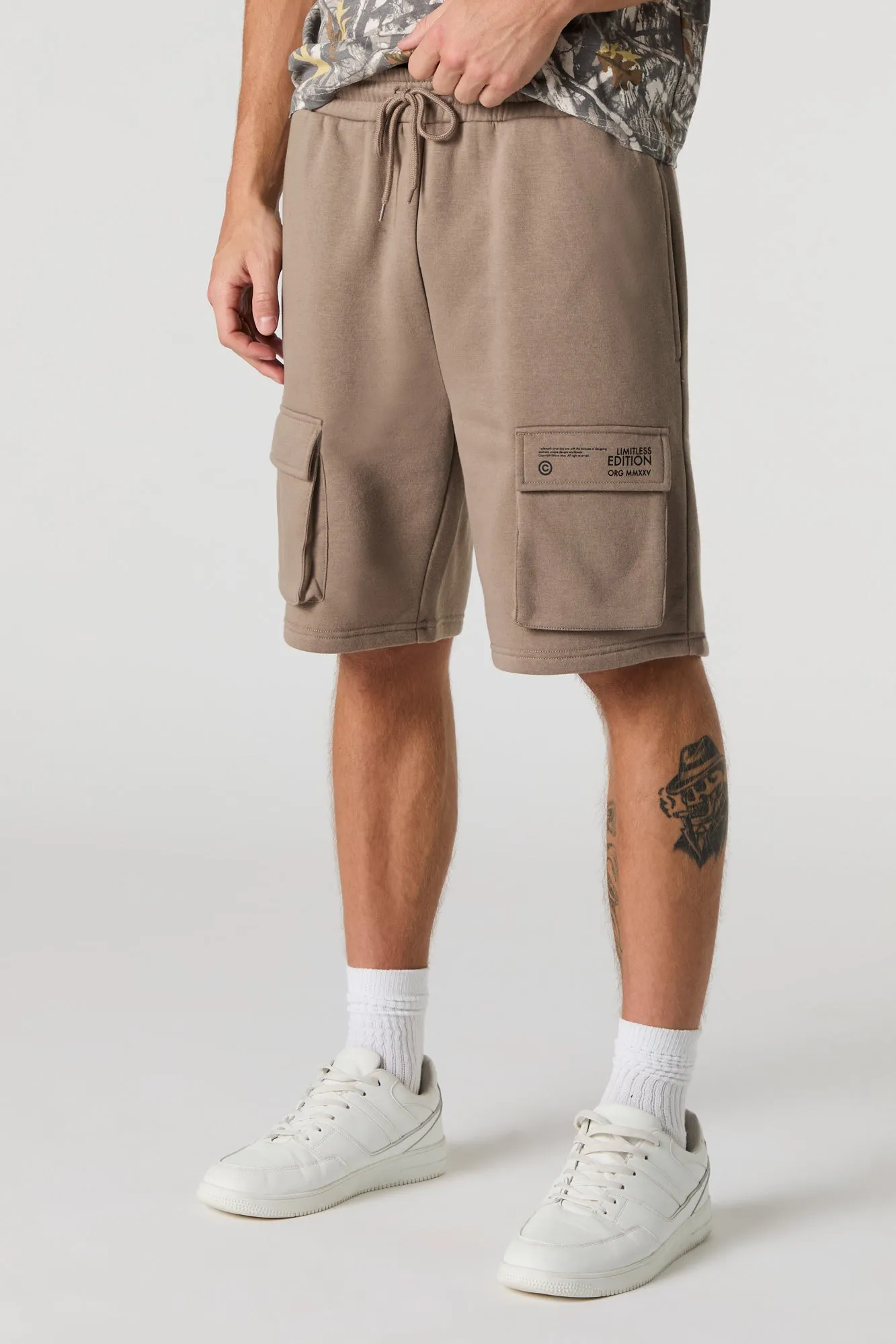 Limitless Edition Graphic Fleece Cargo Short