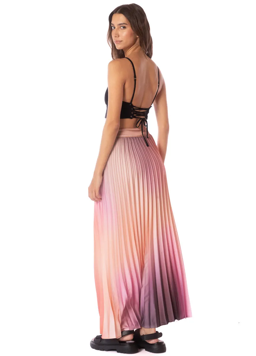 Maaji Pink Swirl Lola Long Skirt