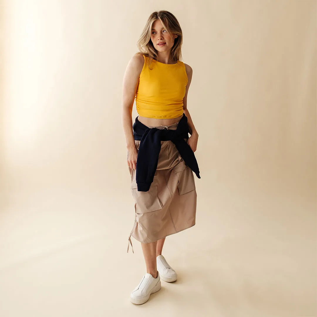 Maxi Cargo Skirt, Cobblestone