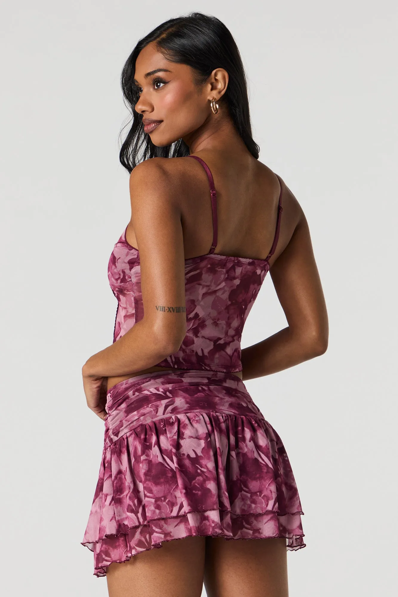 Mesh Flowy Mini Skort