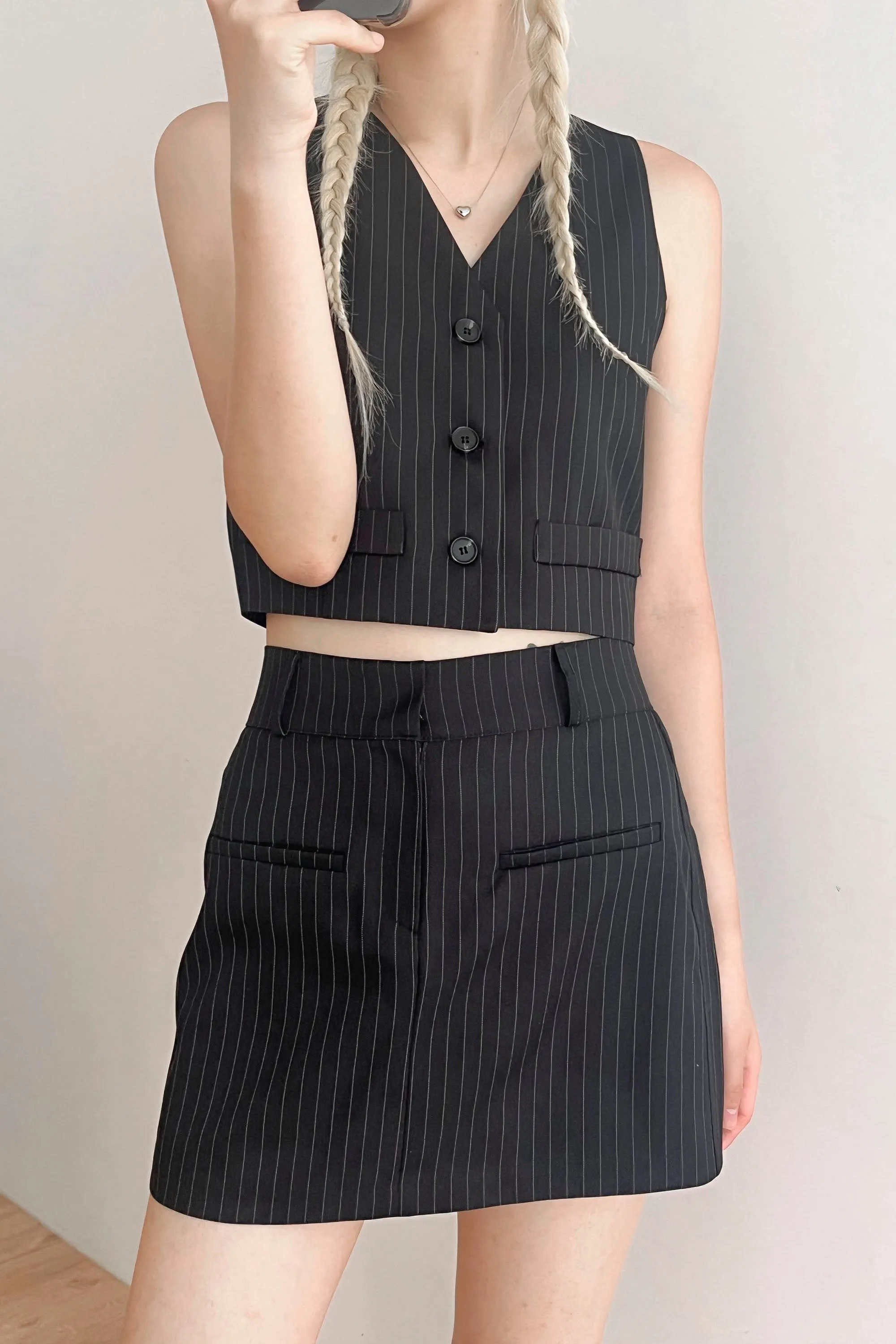 Mia Striped Mini Skirt