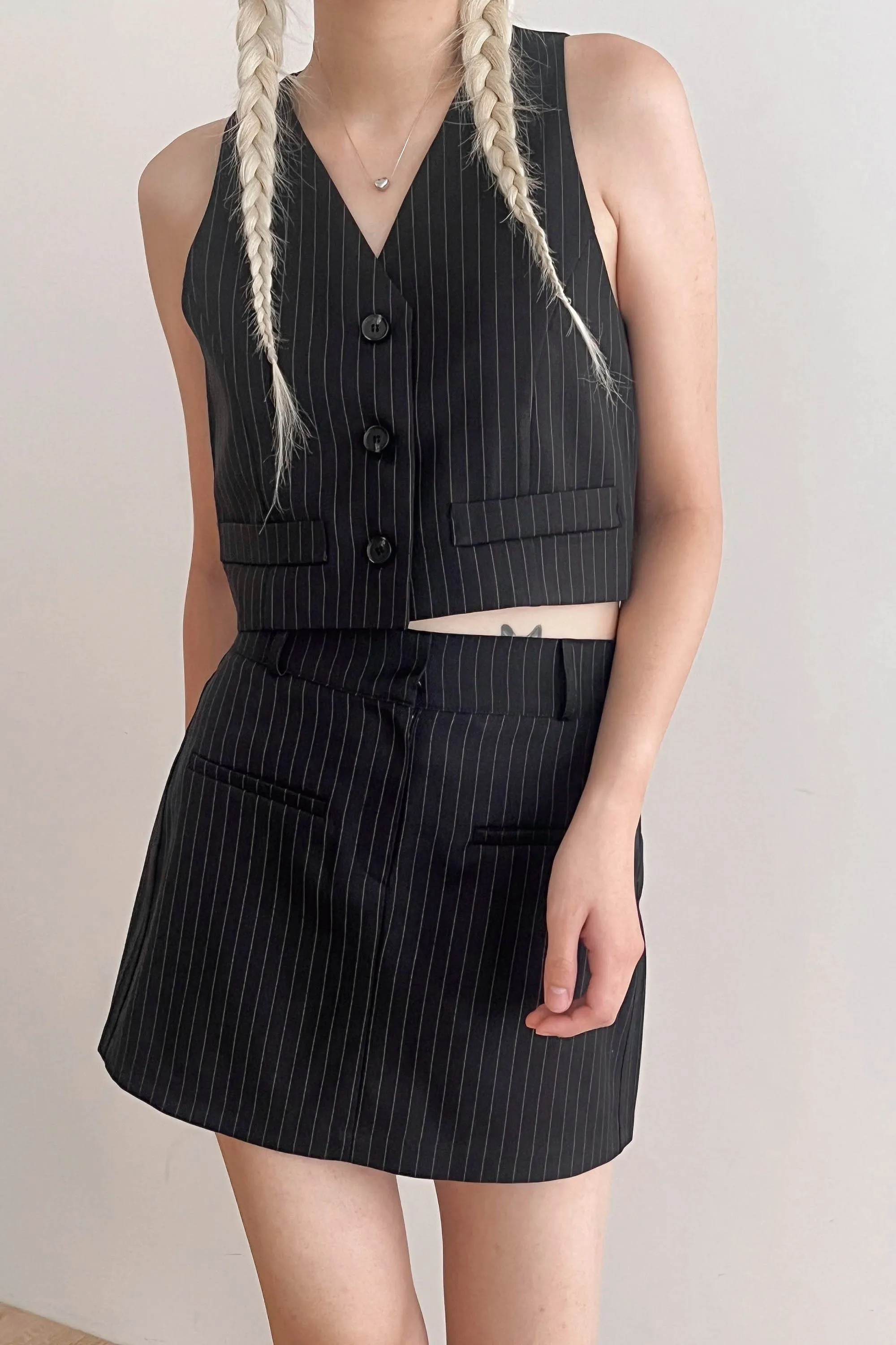 Mia Striped Mini Skirt