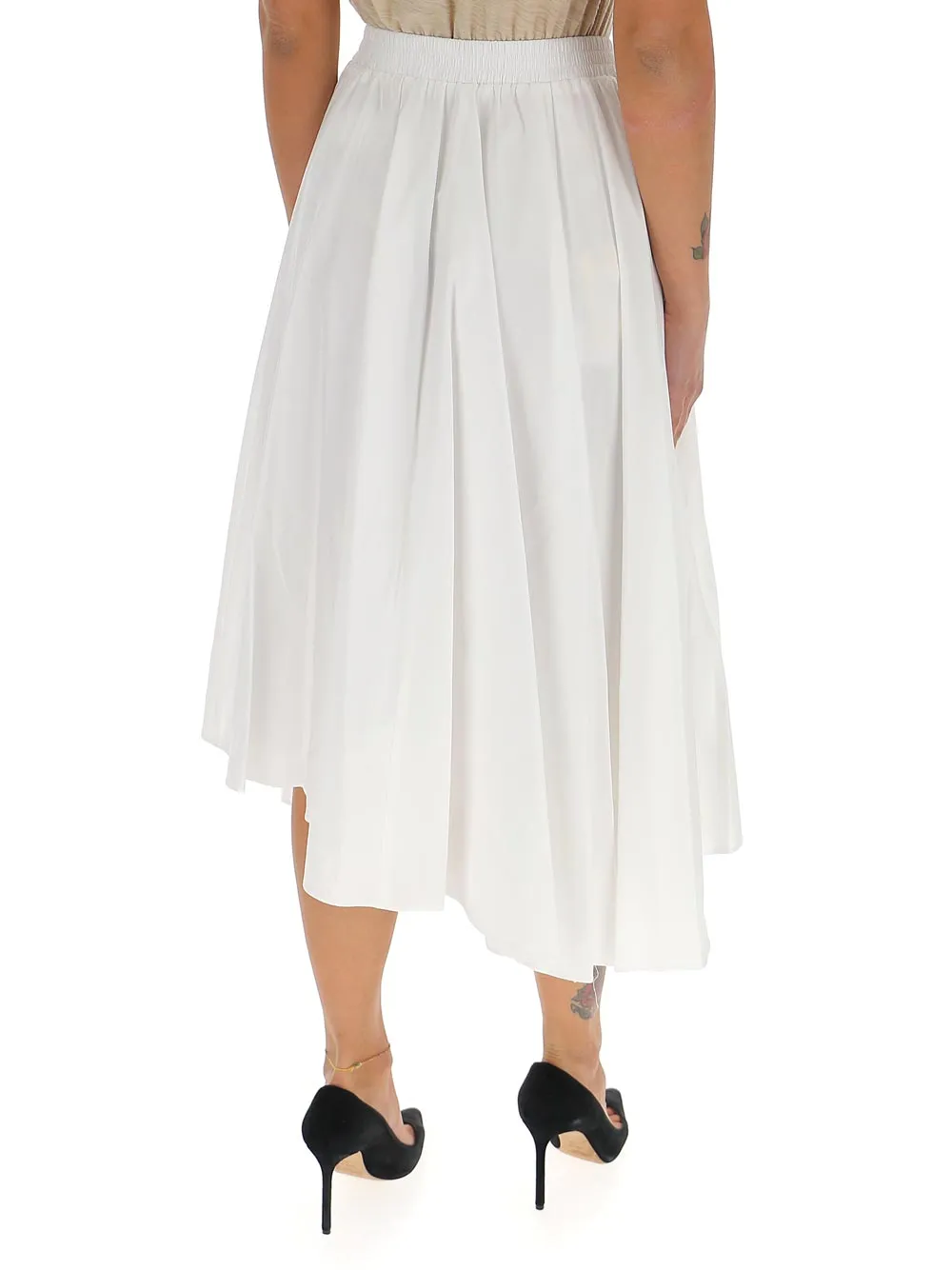 Michael Michael Kors Asymmetric Draped Midi Skirt