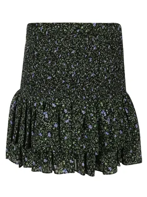 Michael Michael Kors Floral Georgette Layered Mini Skirt