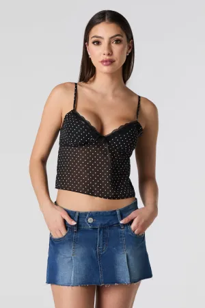 Micro minijupe-short plissée en denim