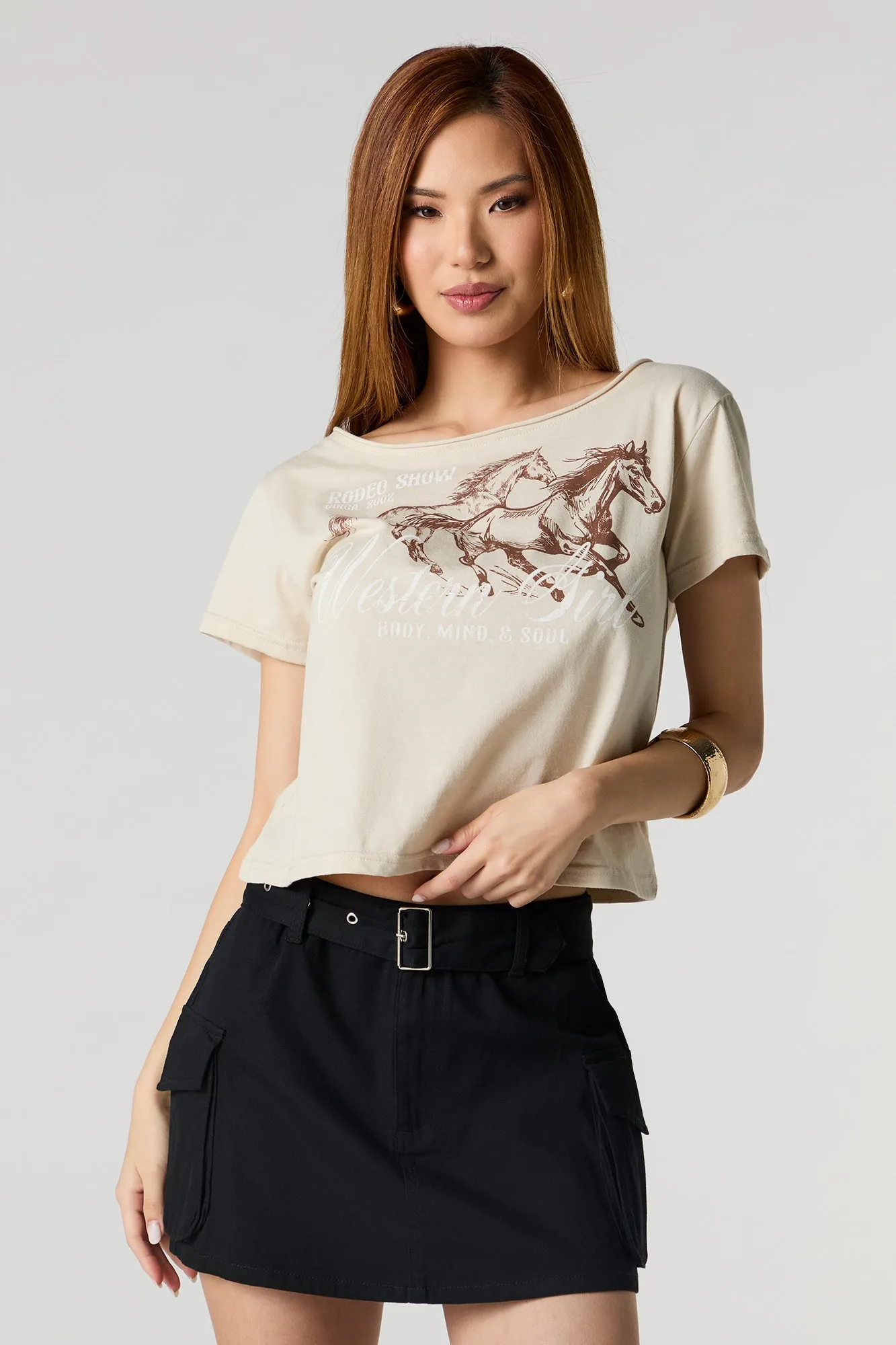 Minijupe cargo avec ceinture