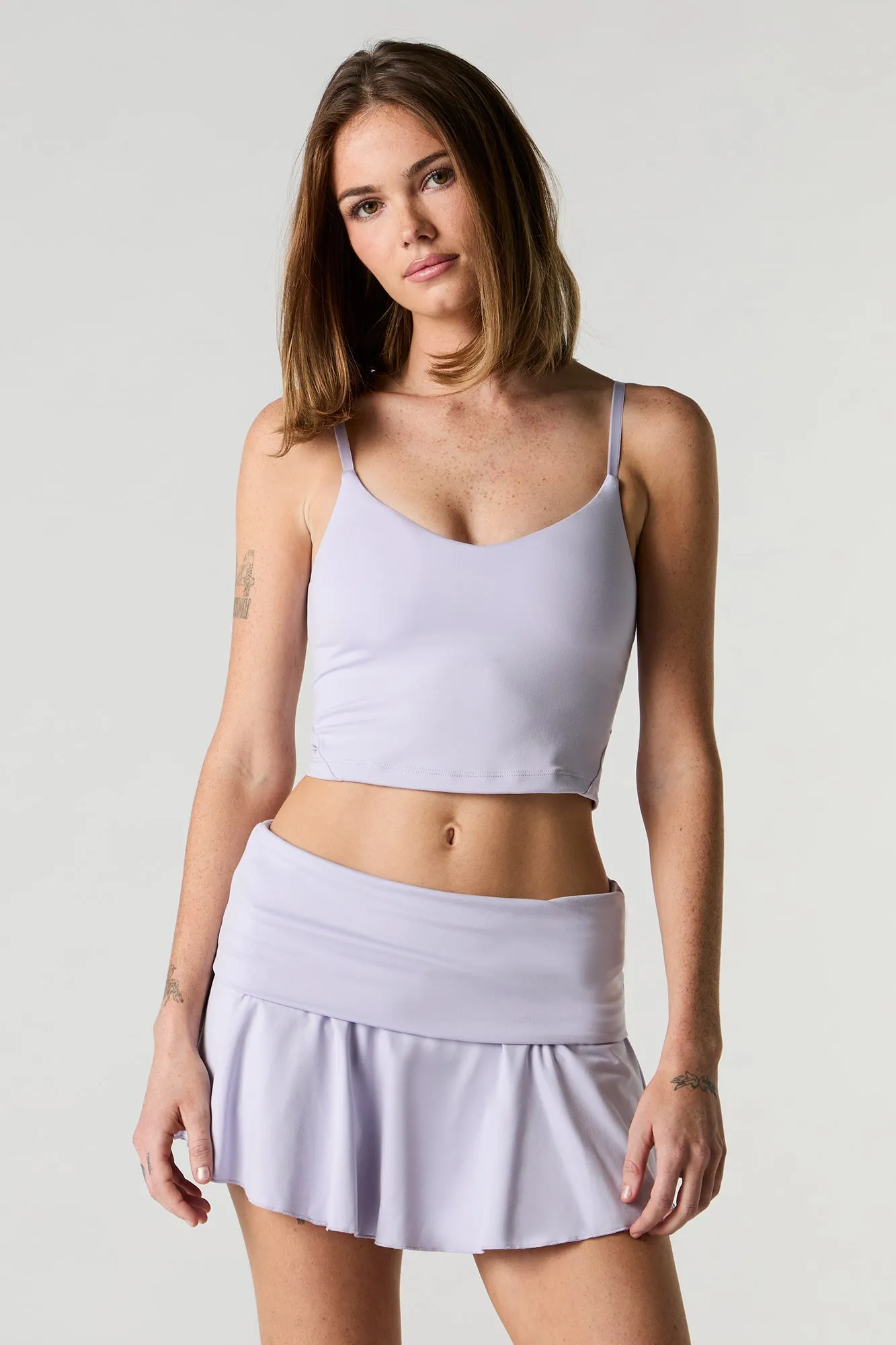Minijupe-short Active avec  taille pliée et poches