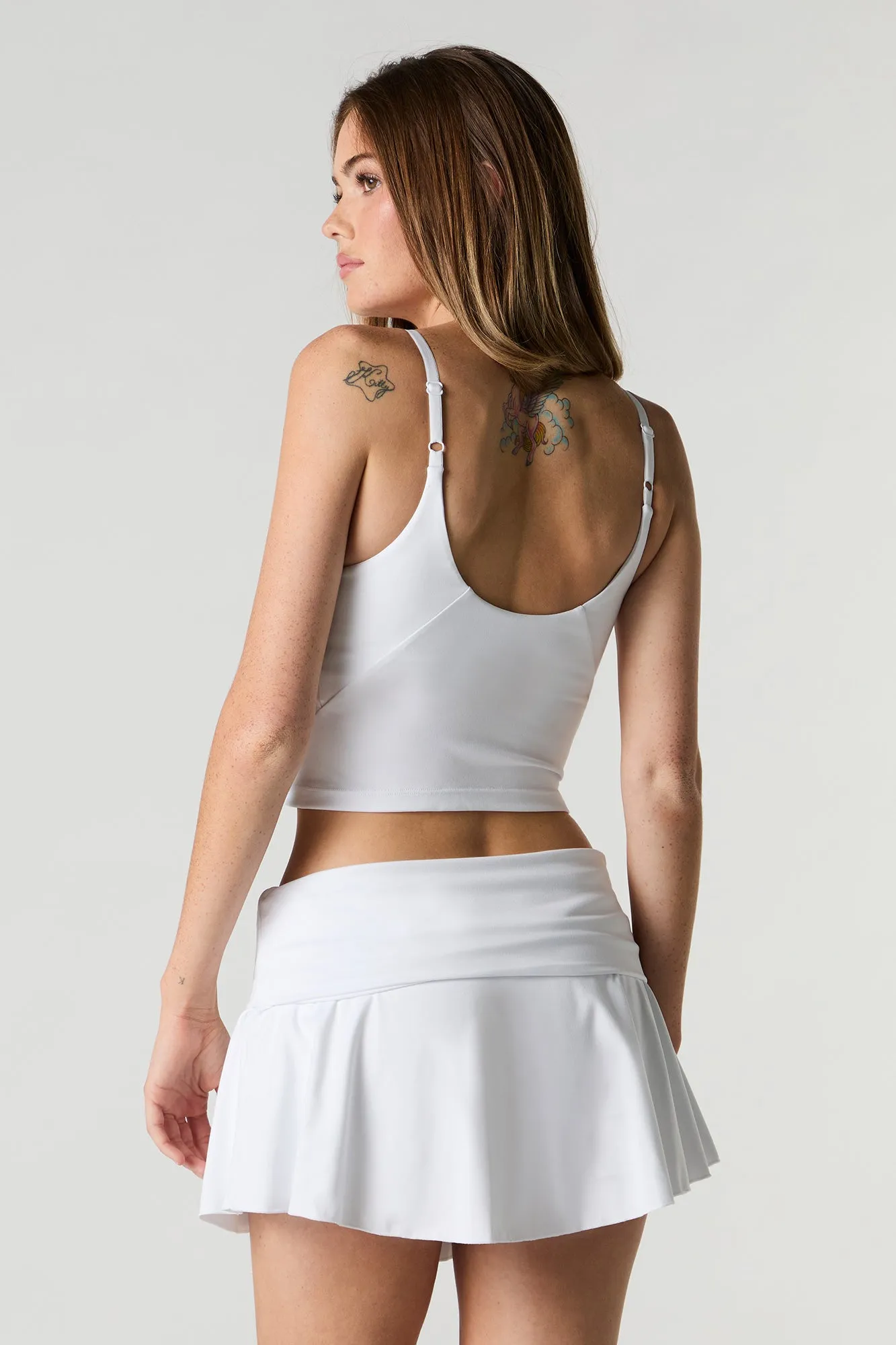 Minijupe-short Active avec  taille pliée et poches