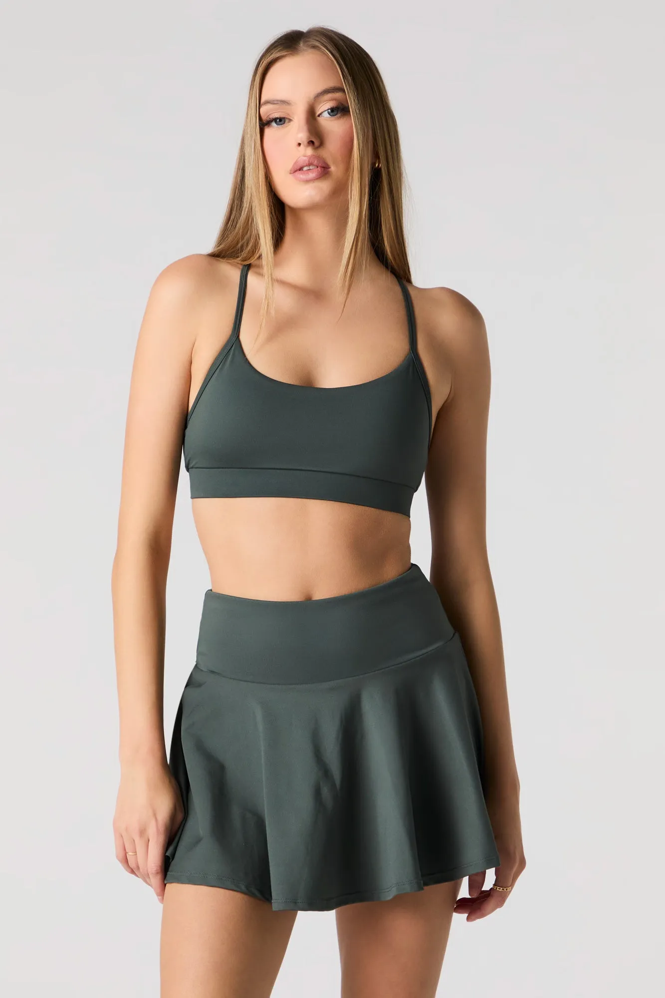Minijupe-short Active fluide
