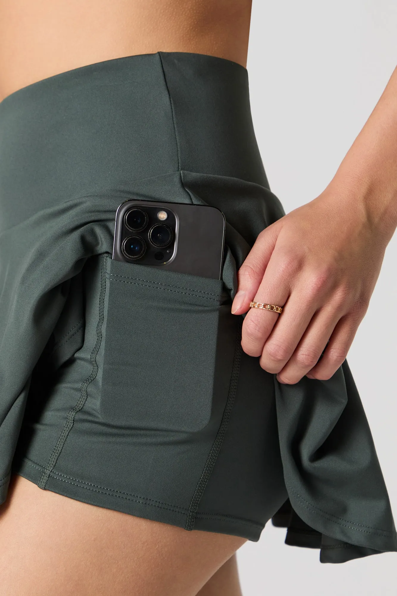 Minijupe-short Active fluide