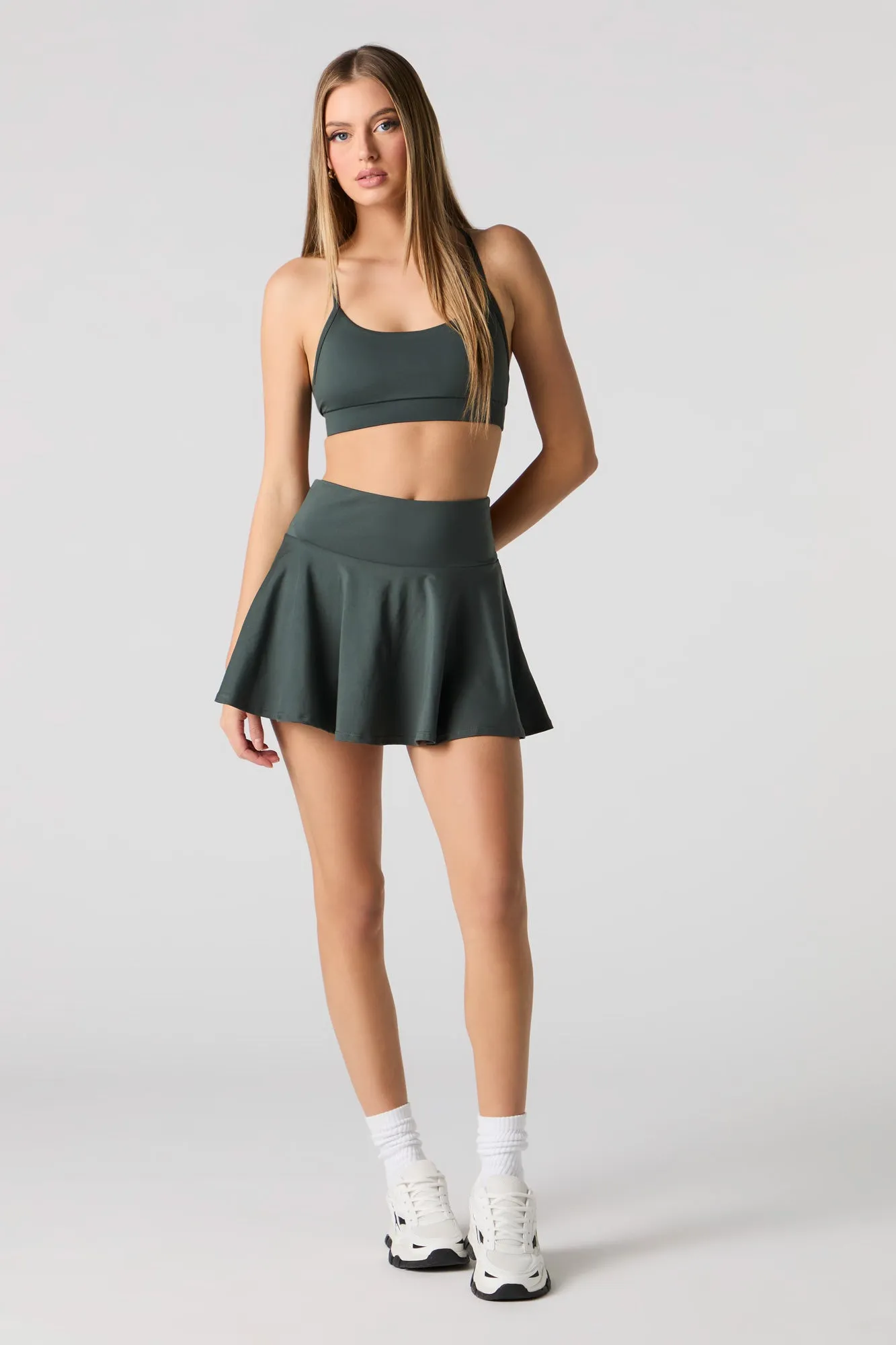 Minijupe-short Active fluide
