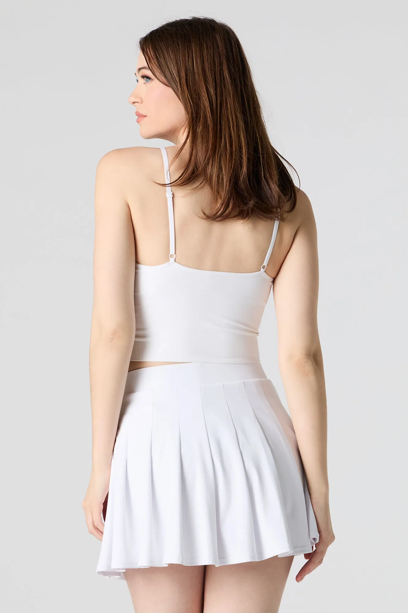 Minijupe-short Active plissée