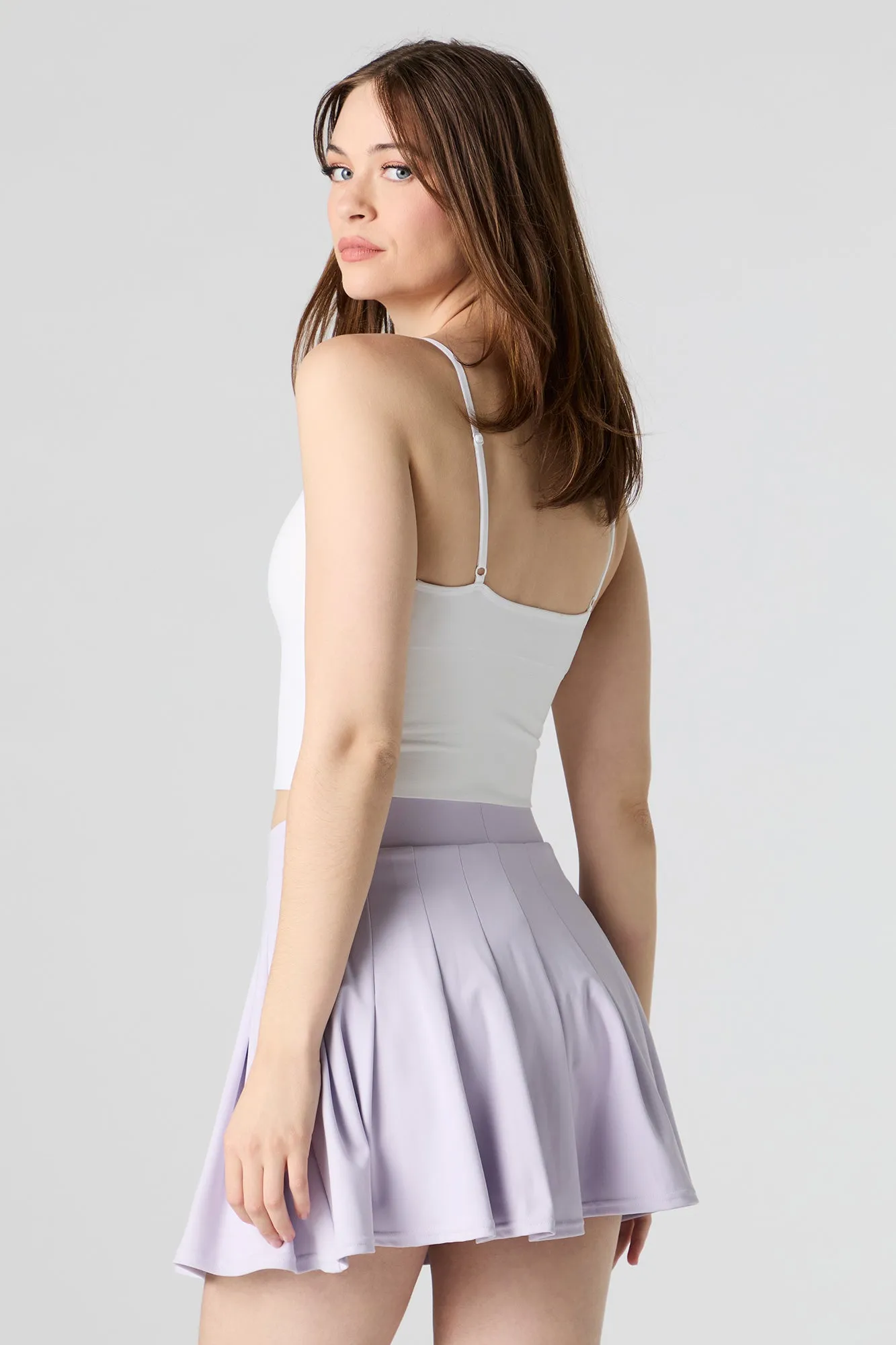 Minijupe-short Active plissée