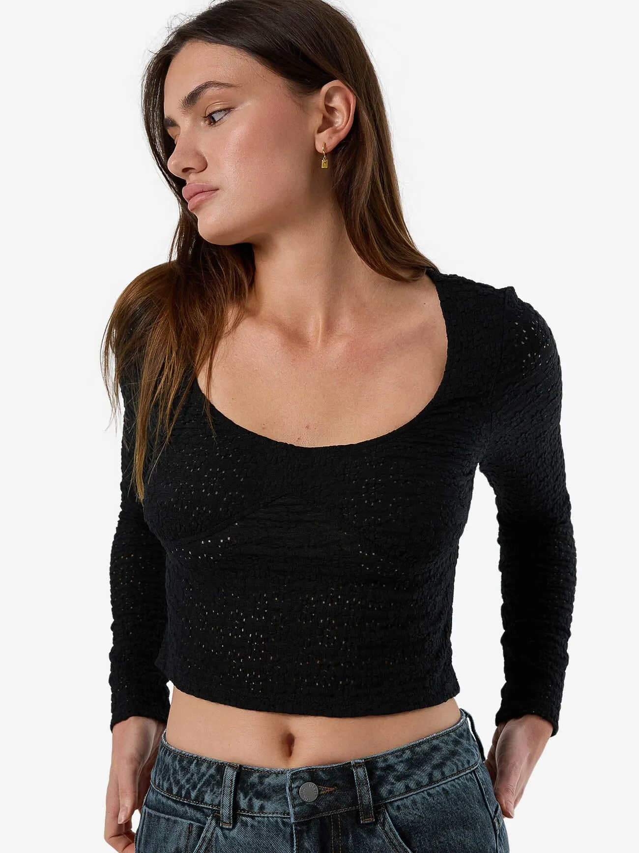 Montanna Lace Top - Black