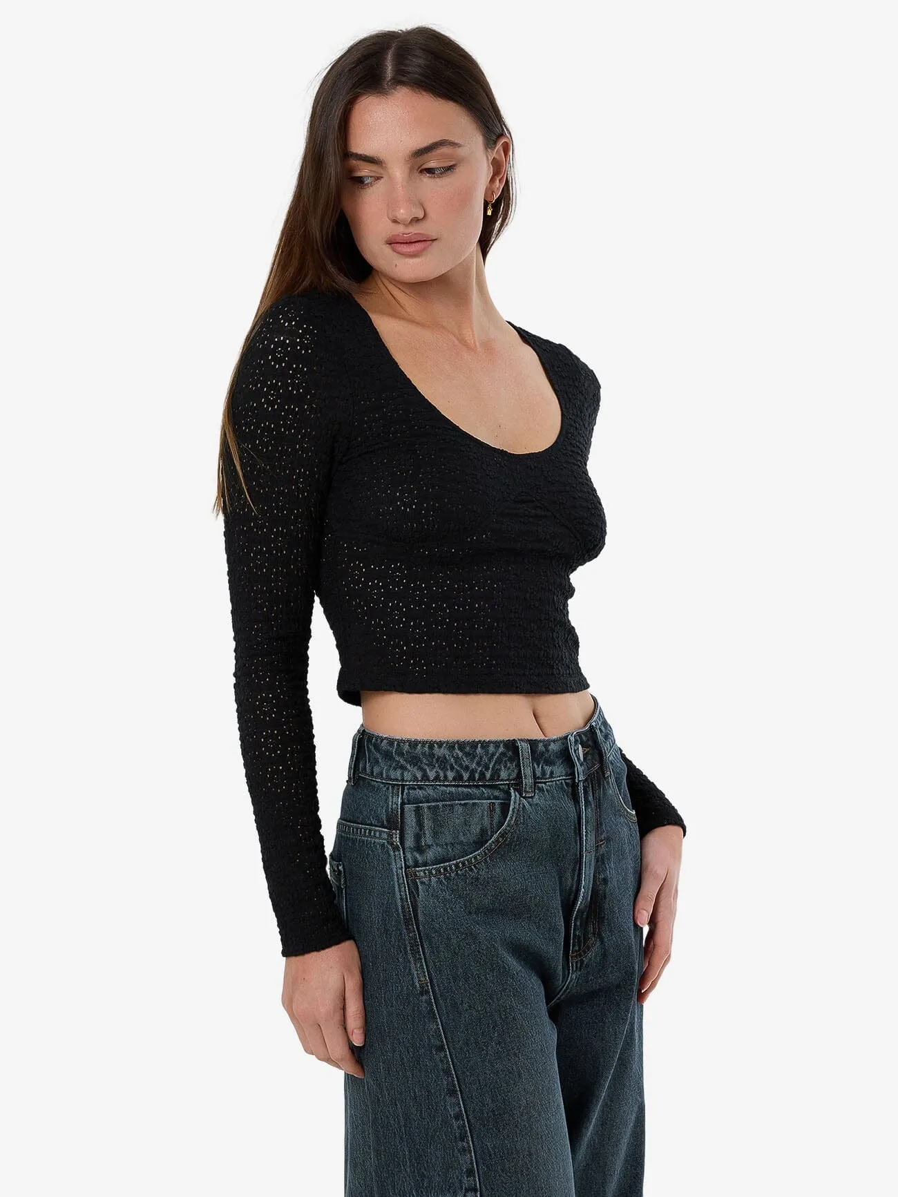 Montanna Lace Top - Black