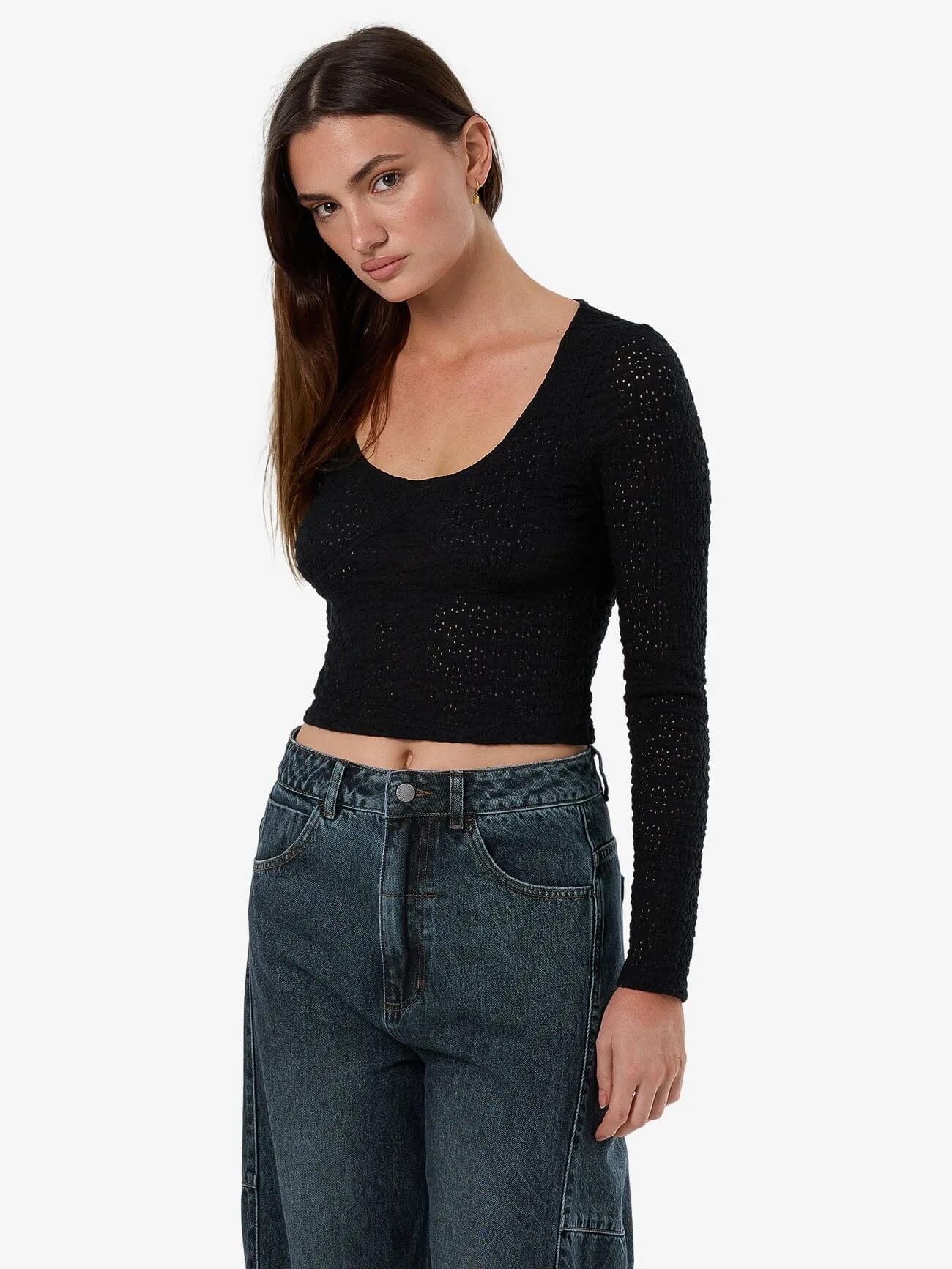 Montanna Lace Top - Black