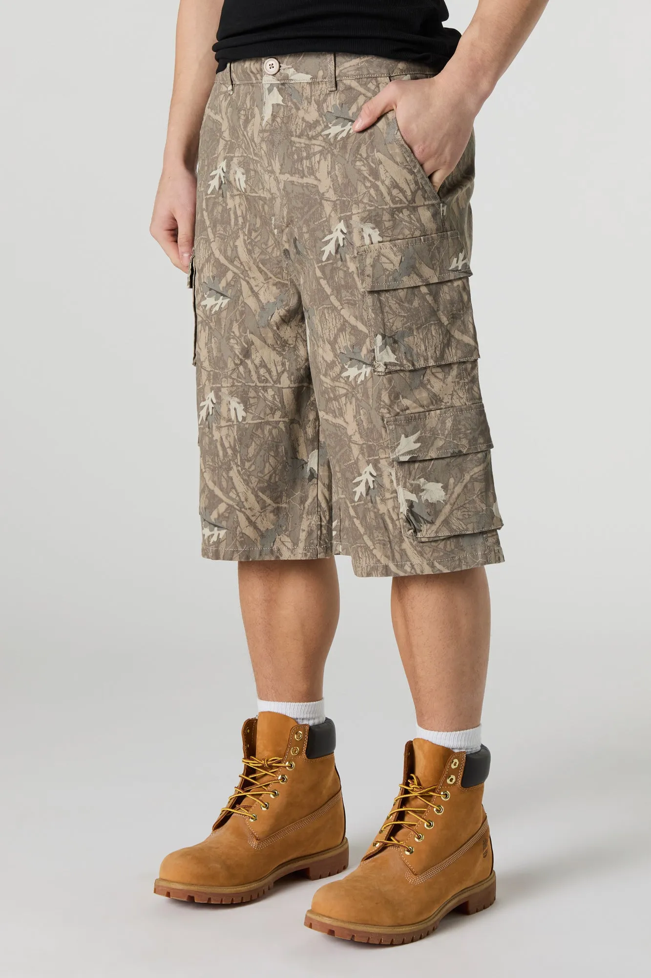Multi Pocket Longline Cargo Short