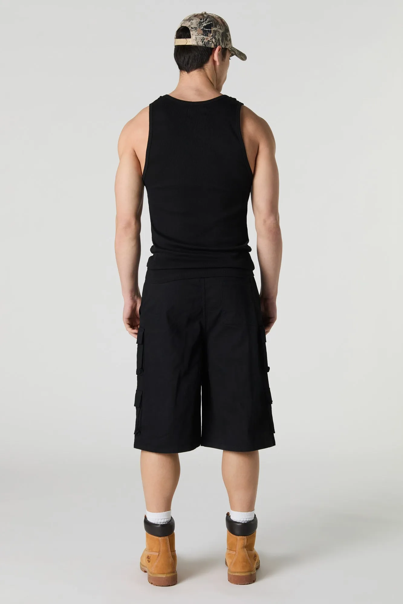 Multi Pocket Longline Cargo Short
