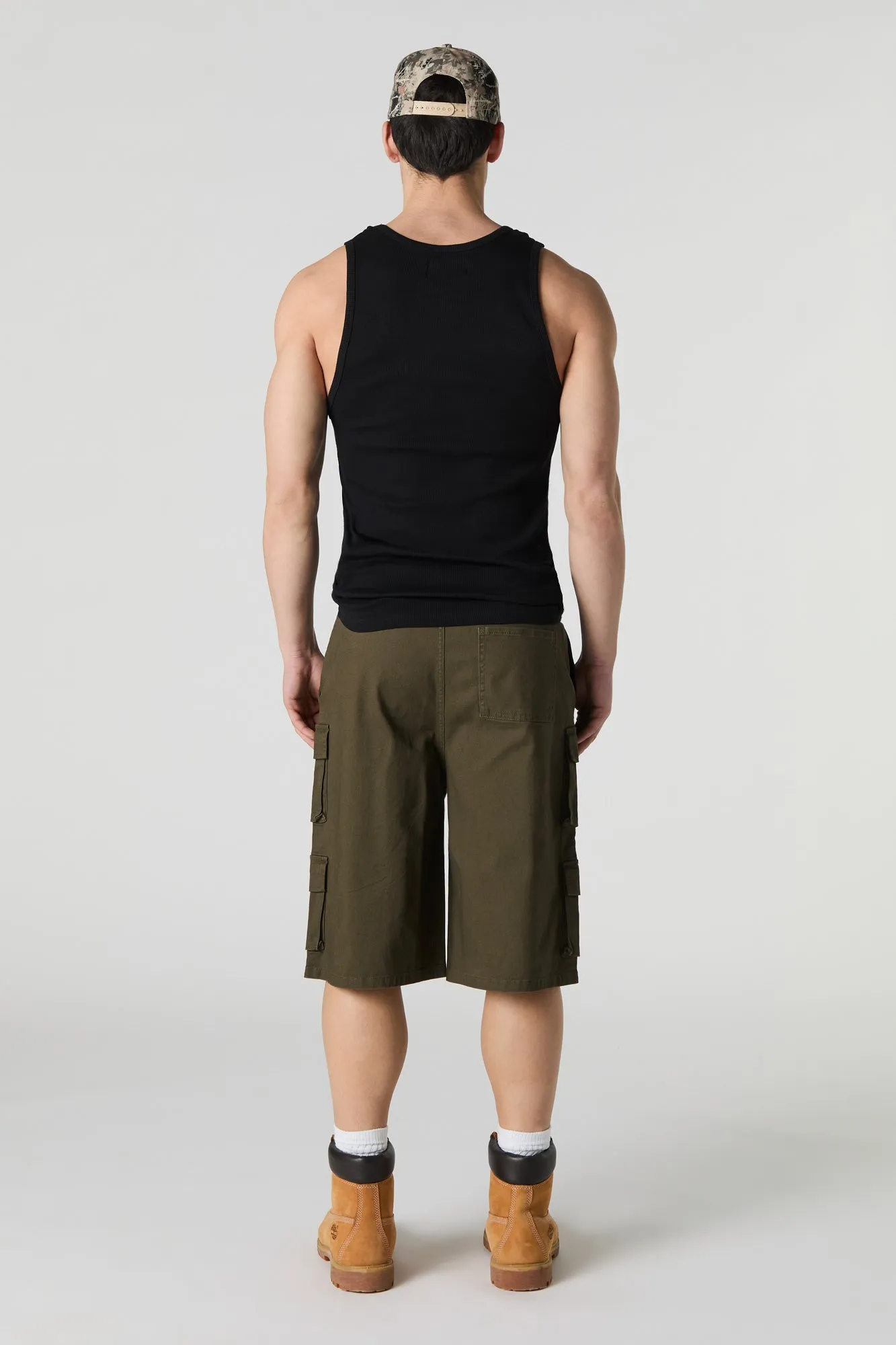 Multi Pocket Longline Cargo Short