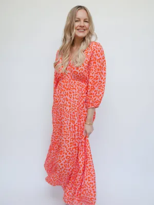 Naomi Dress Pink & Orange