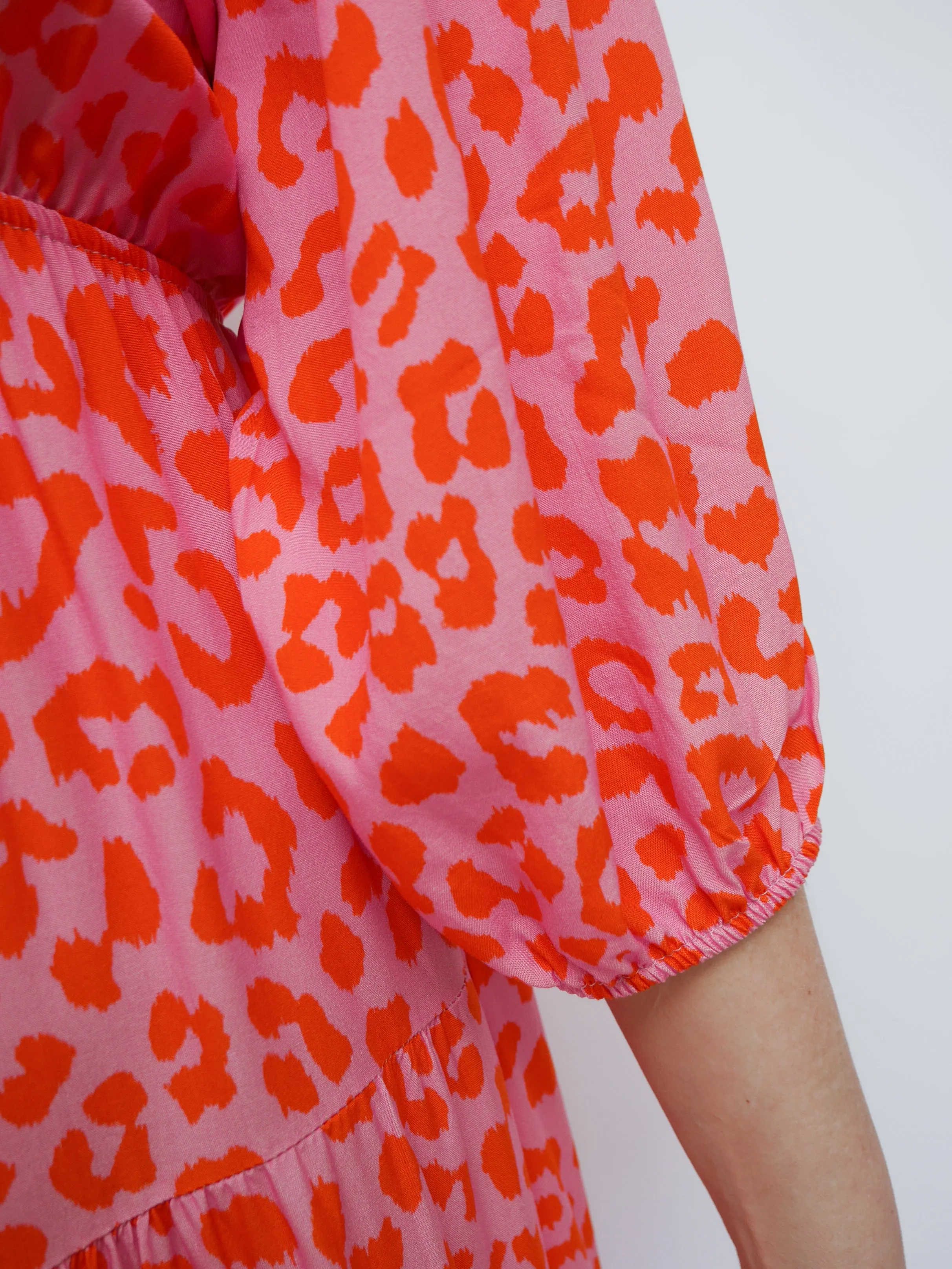 Naomi Dress Pink & Orange
