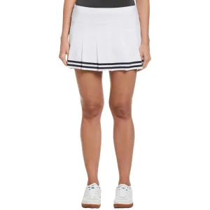 Original Penguin 13 Contrast Hem Pleated Golf Skort Bright White - SS24 Women