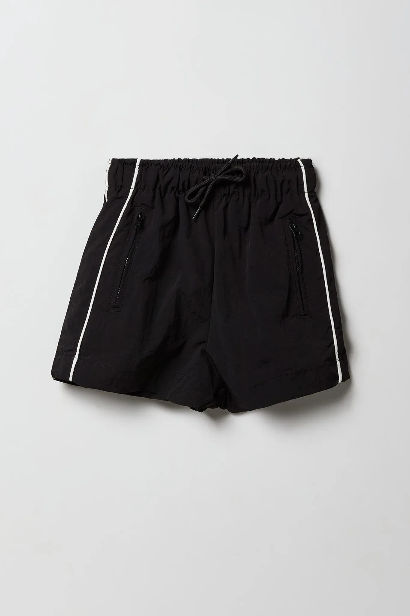 Pantalon avec passepoil et poche à glissière pour filles