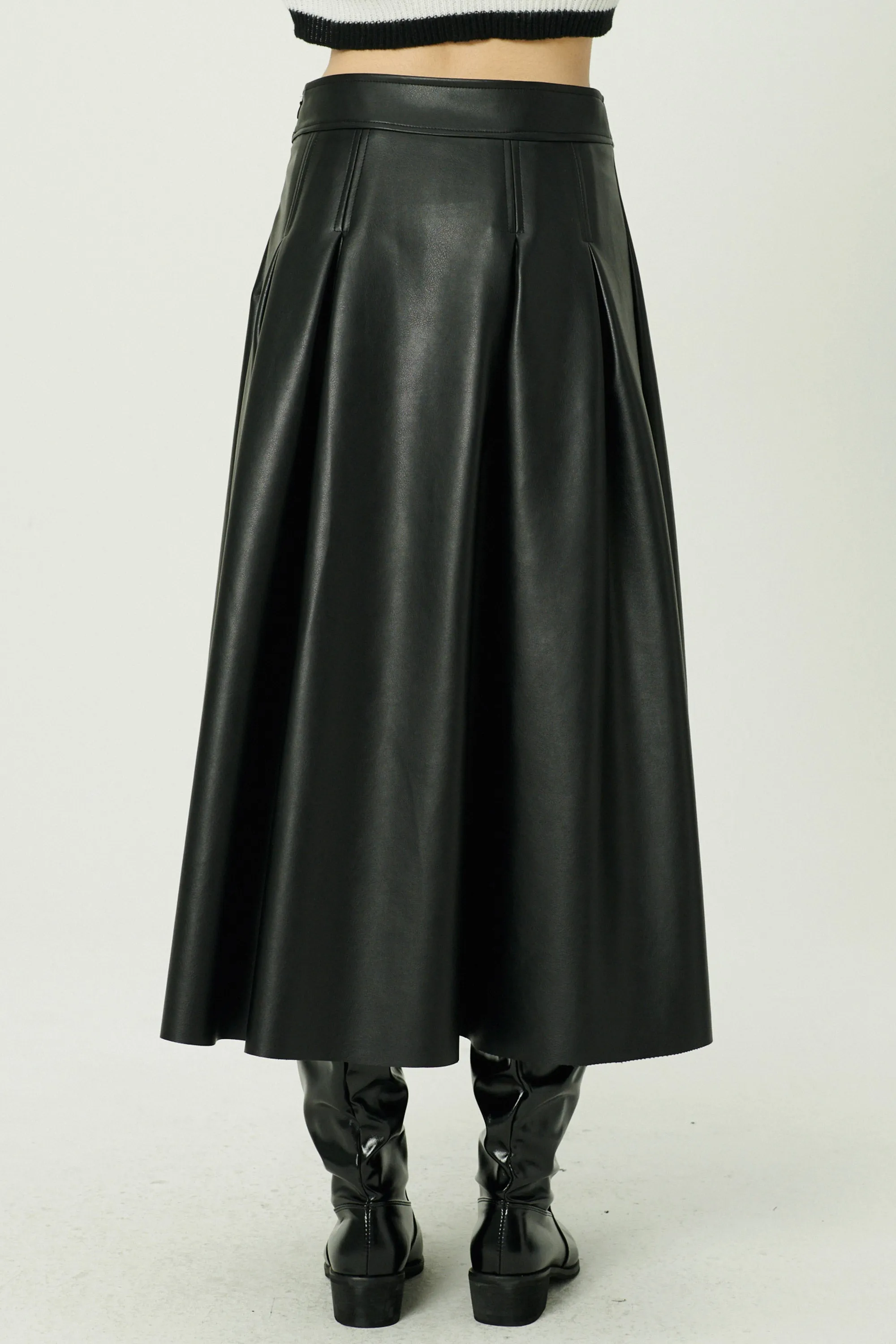 Patricia Pleather Full Skirt