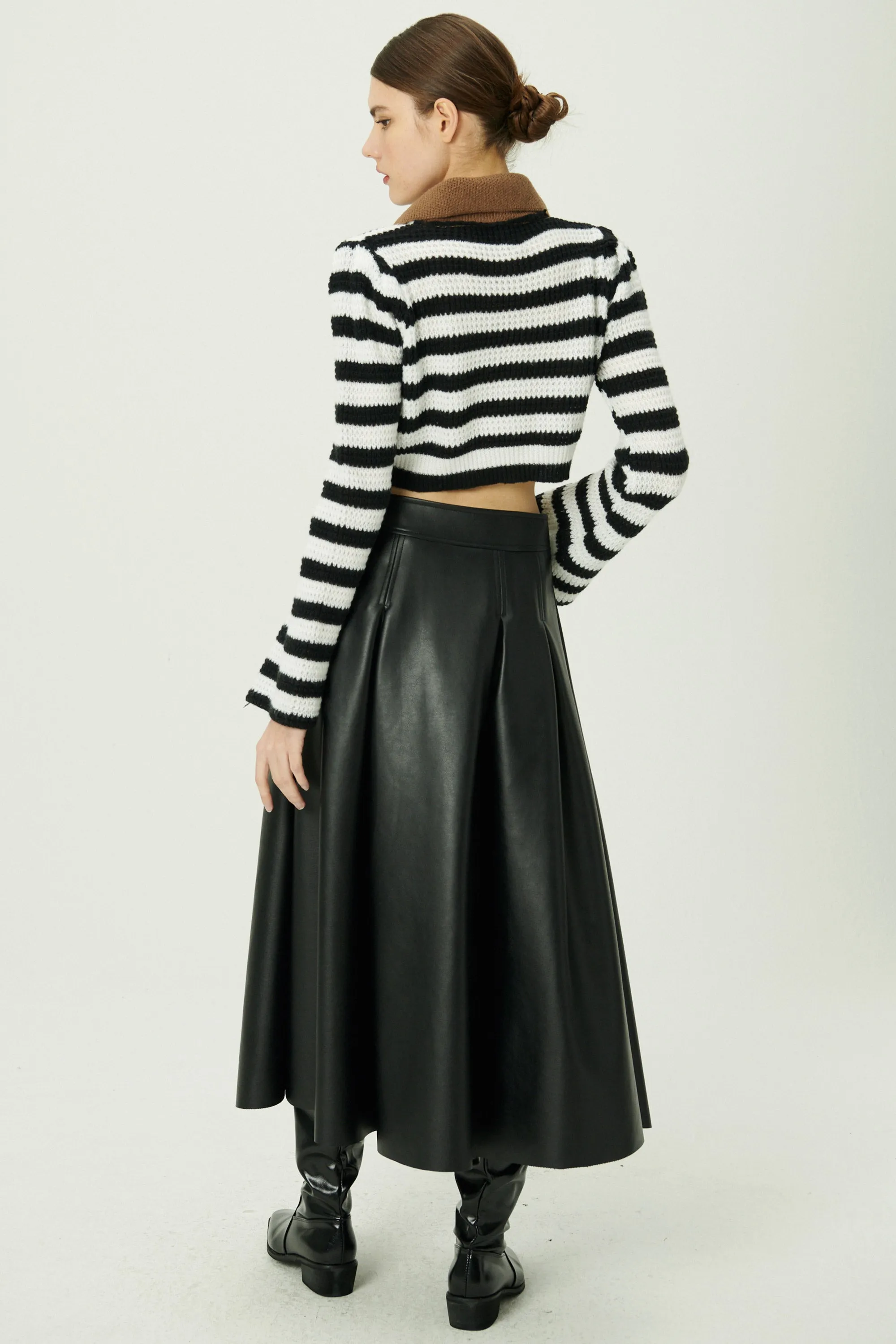 Patricia Pleather Full Skirt