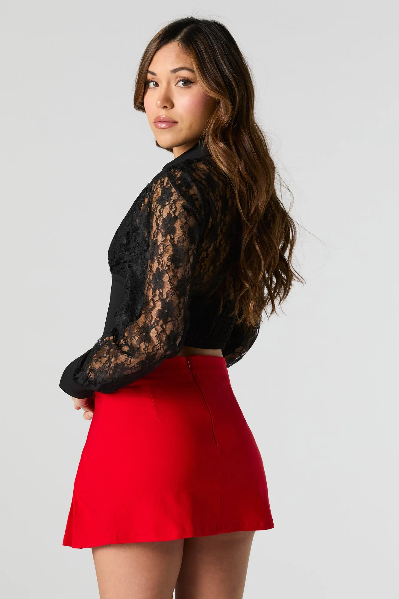 Pleated Mini Skort