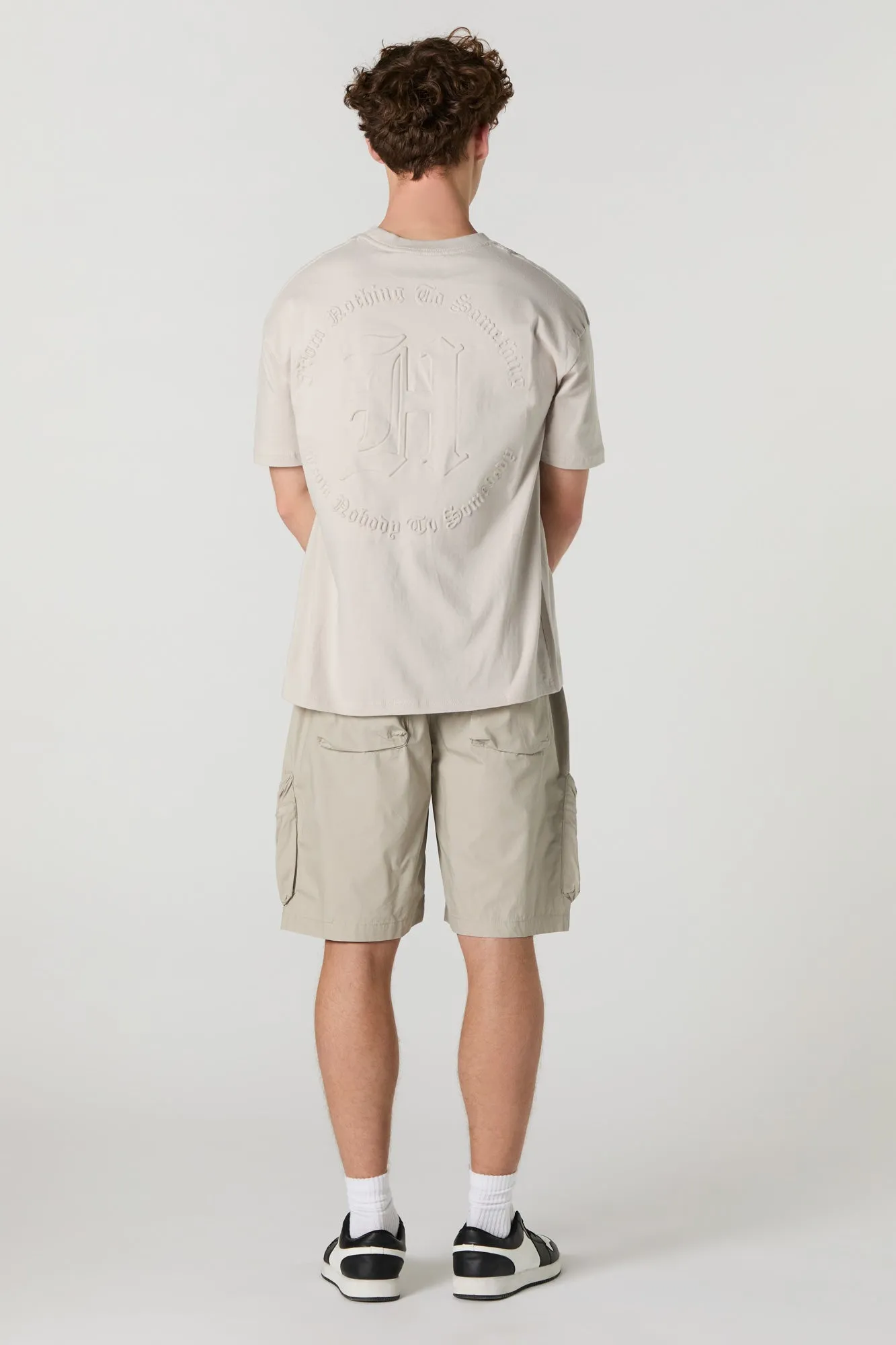 Poplin Zipper Cargo Short