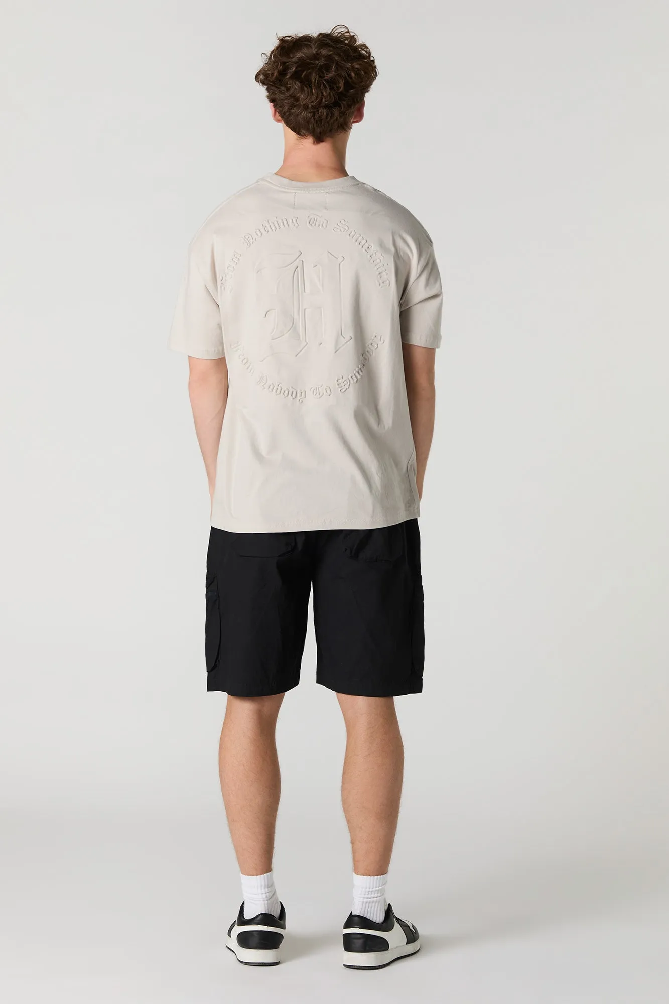Poplin Zipper Cargo Short