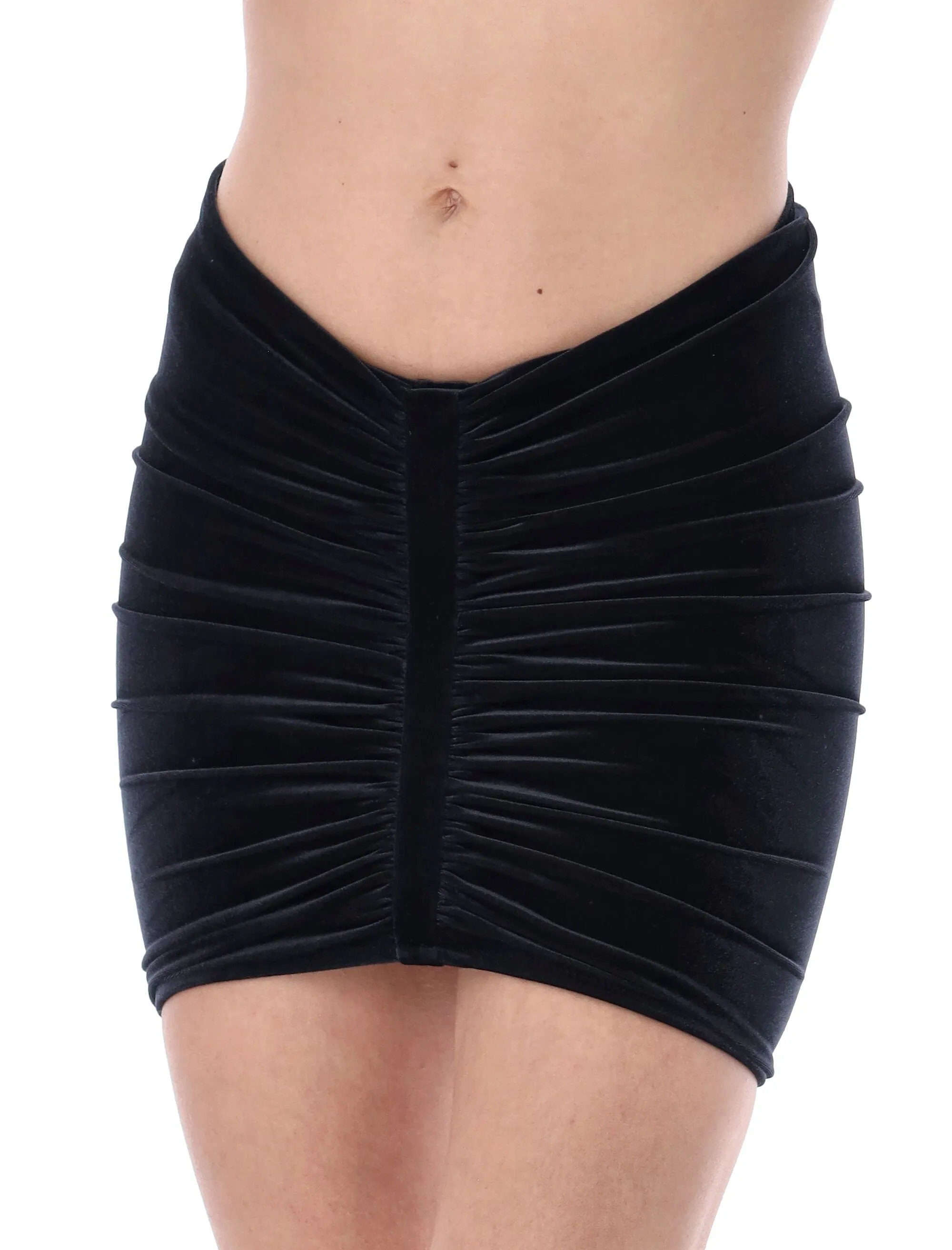 Reina Olga Gathered Detailed Mini Skirt