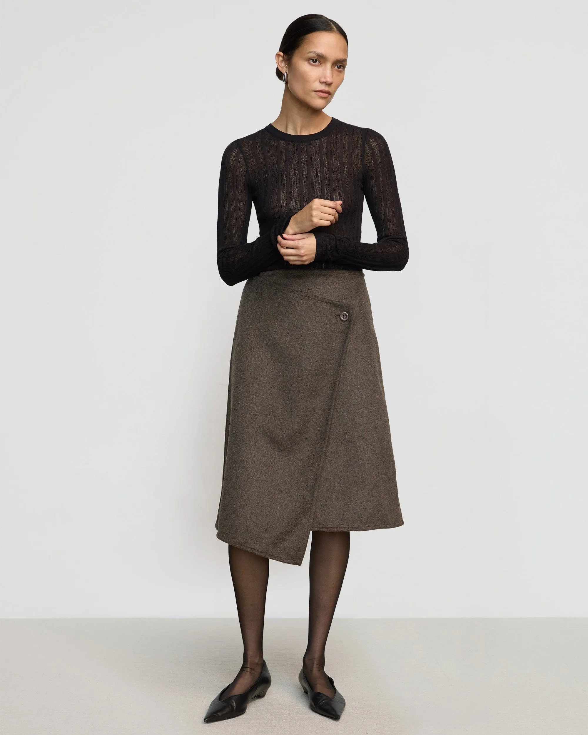 Sadie Asymmetric Wrap Skirt