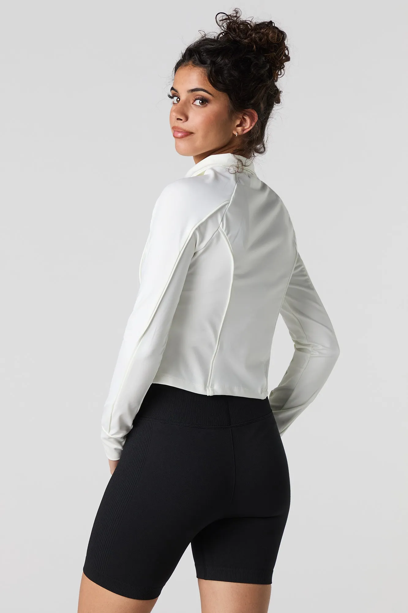Seamless Foldover Waist Biker Short