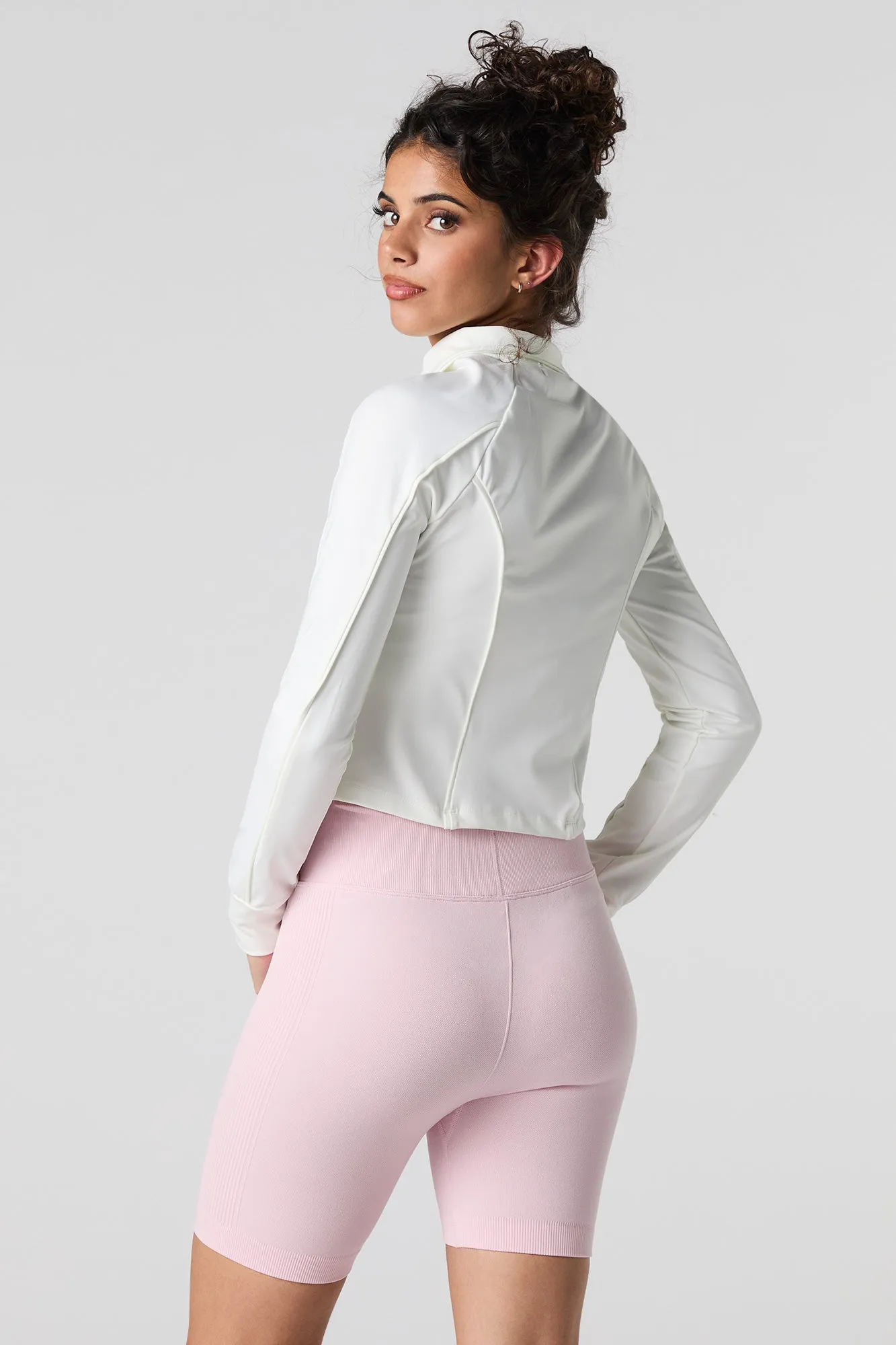 Seamless Foldover Waist Biker Short
