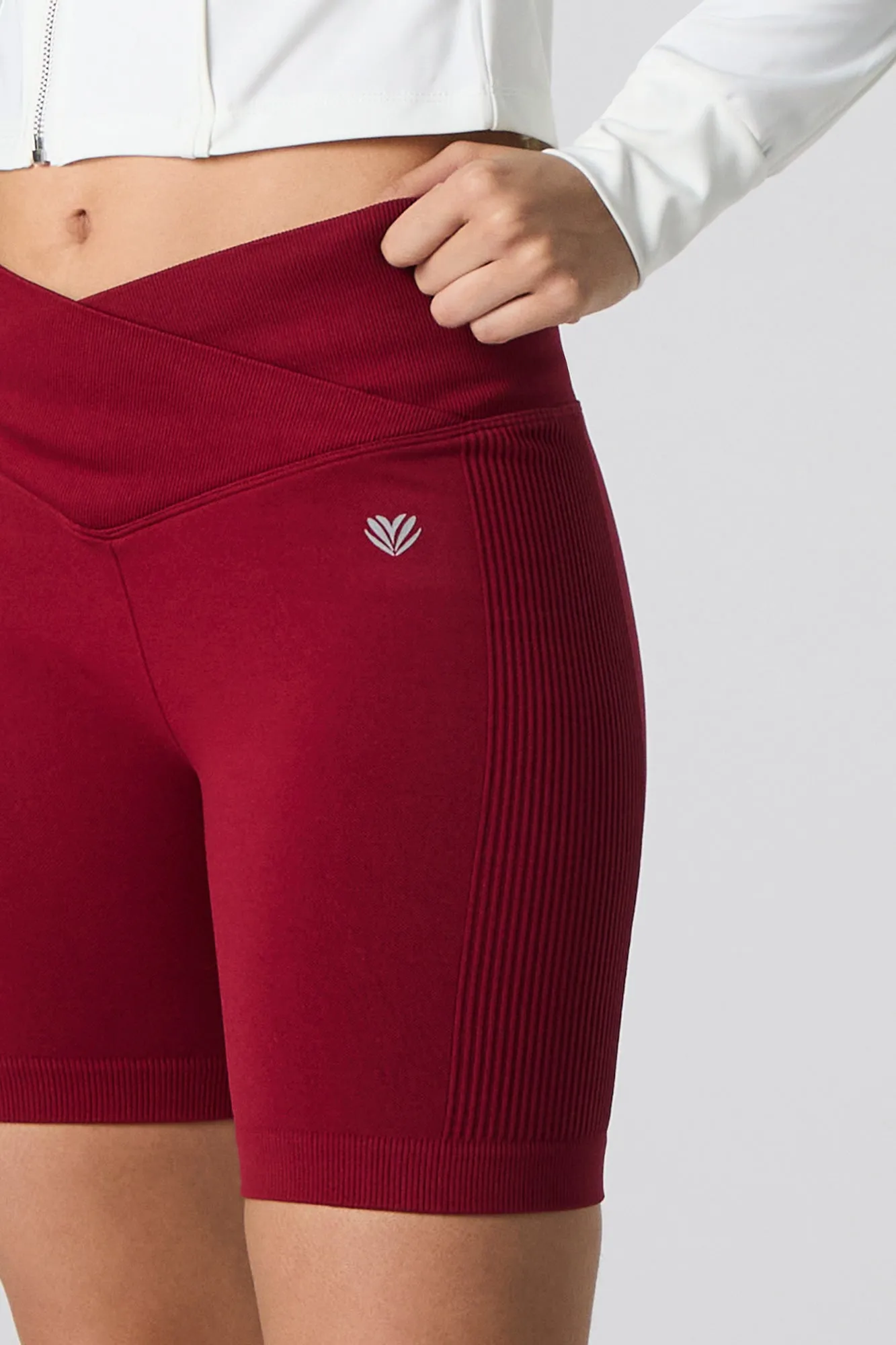 Seamless Foldover Waist Biker Short