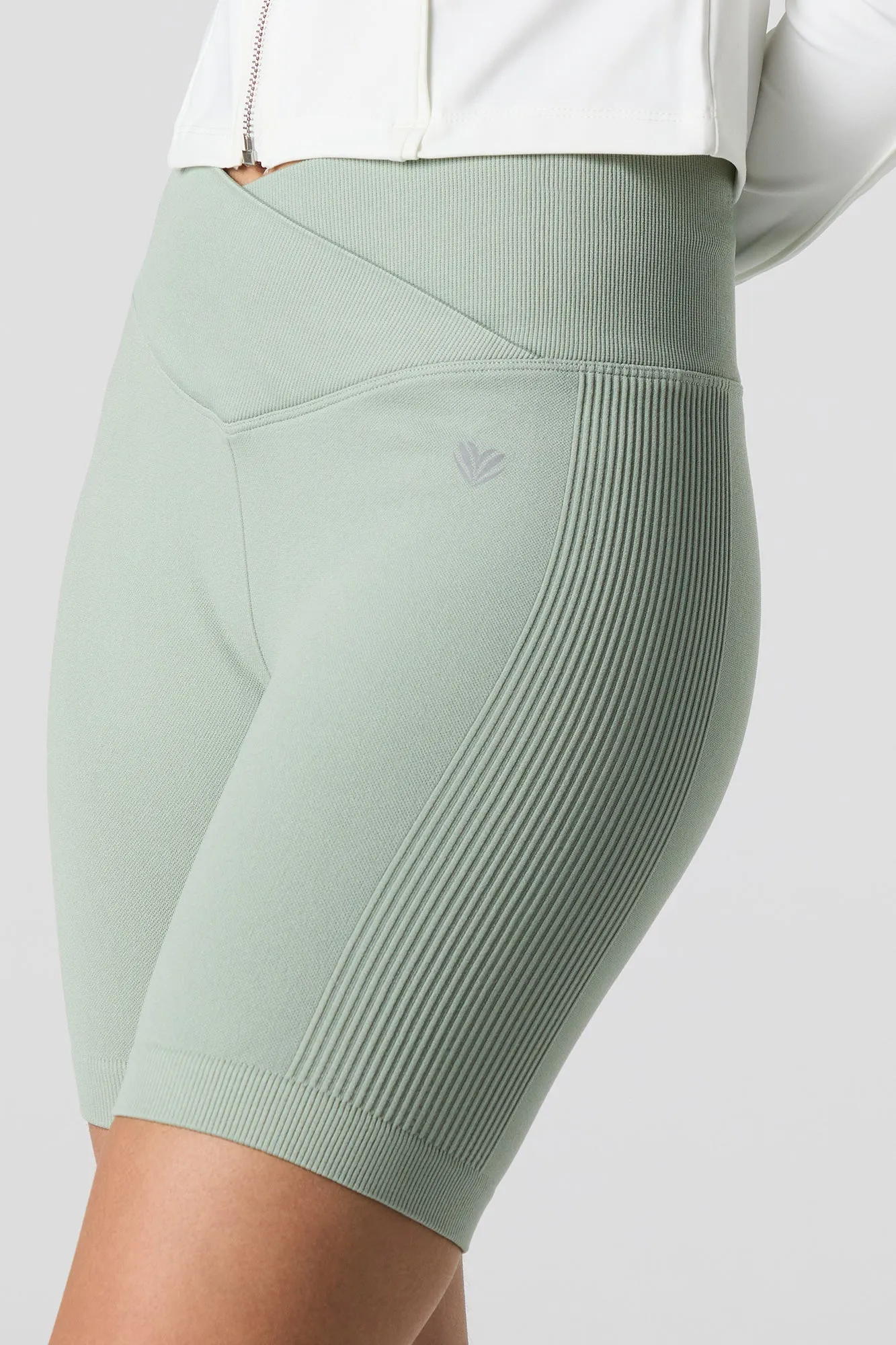 Seamless Foldover Waist Biker Short