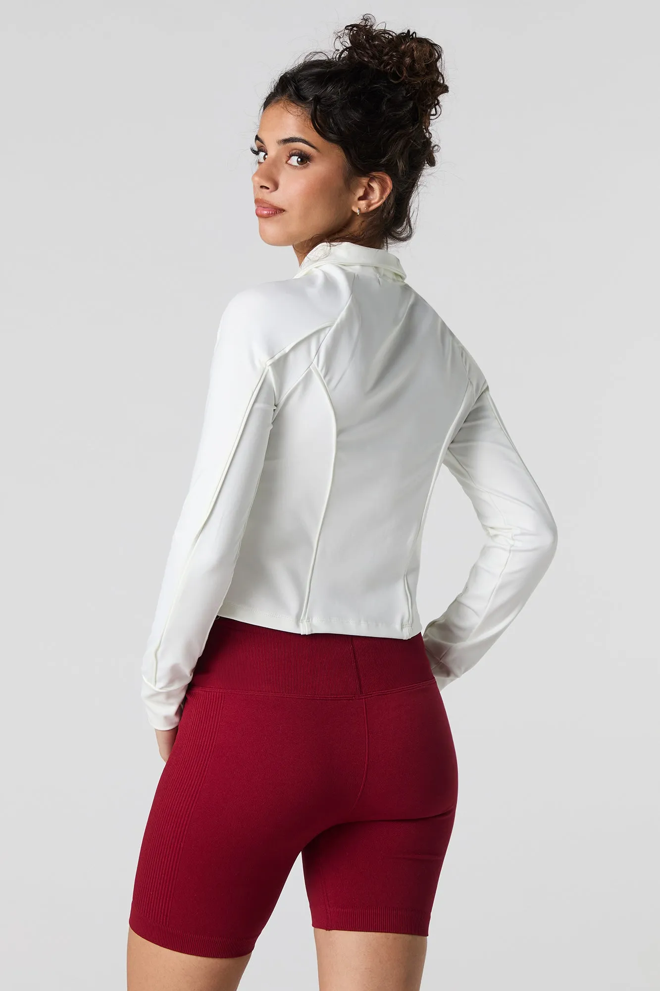 Seamless Foldover Waist Biker Short