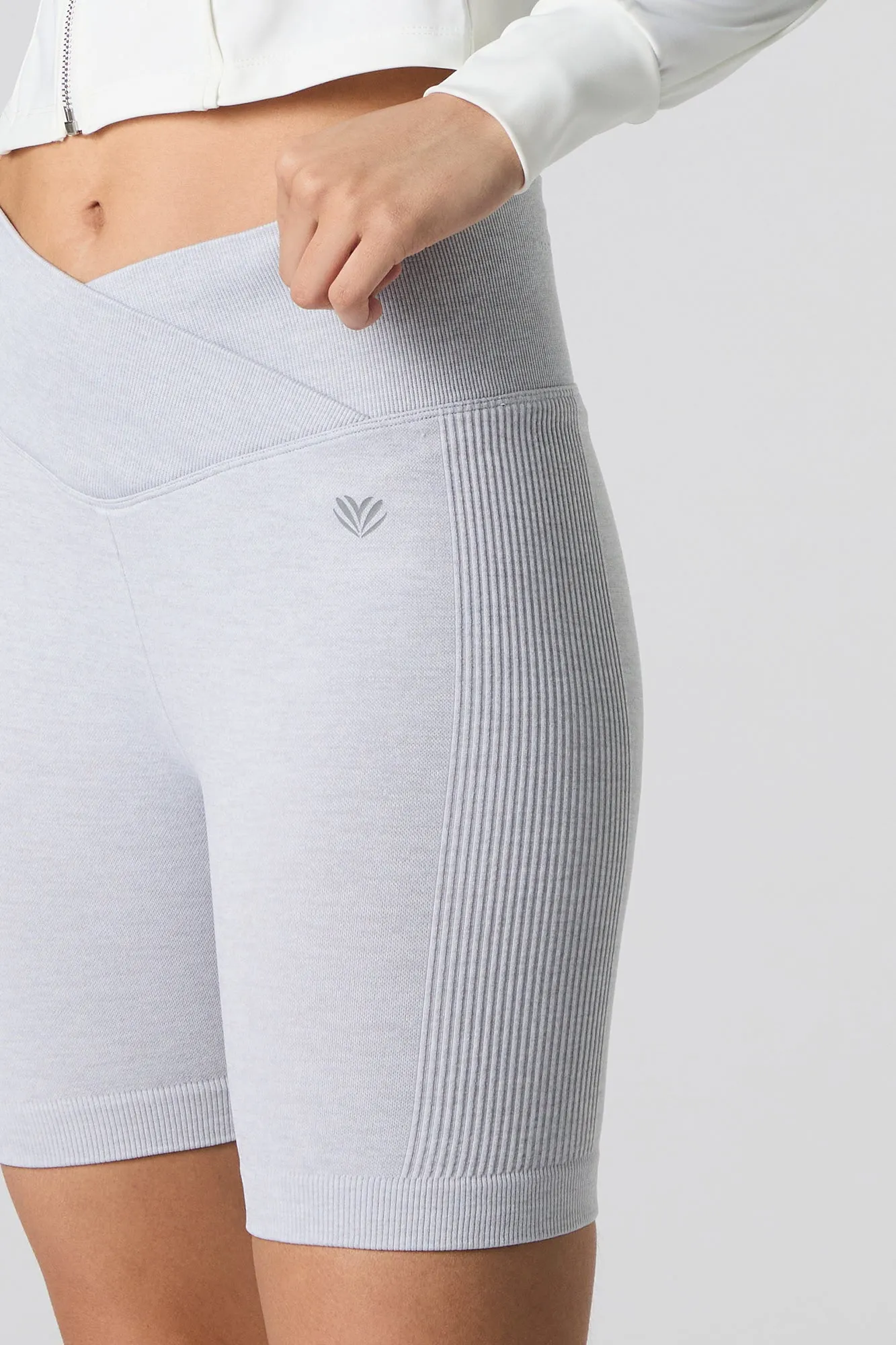 Seamless Foldover Waist Biker Short